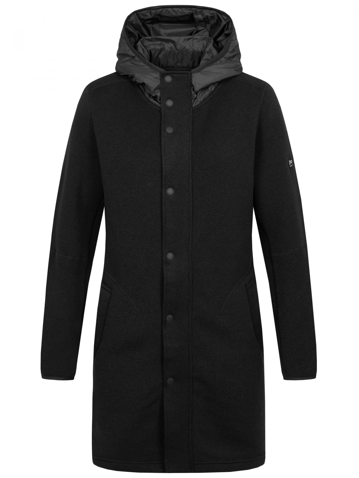 Super-Natural Combustion Coat Schwarz- Female Merino Freizeitmntel- Grsse XS - Farbe Jet Black