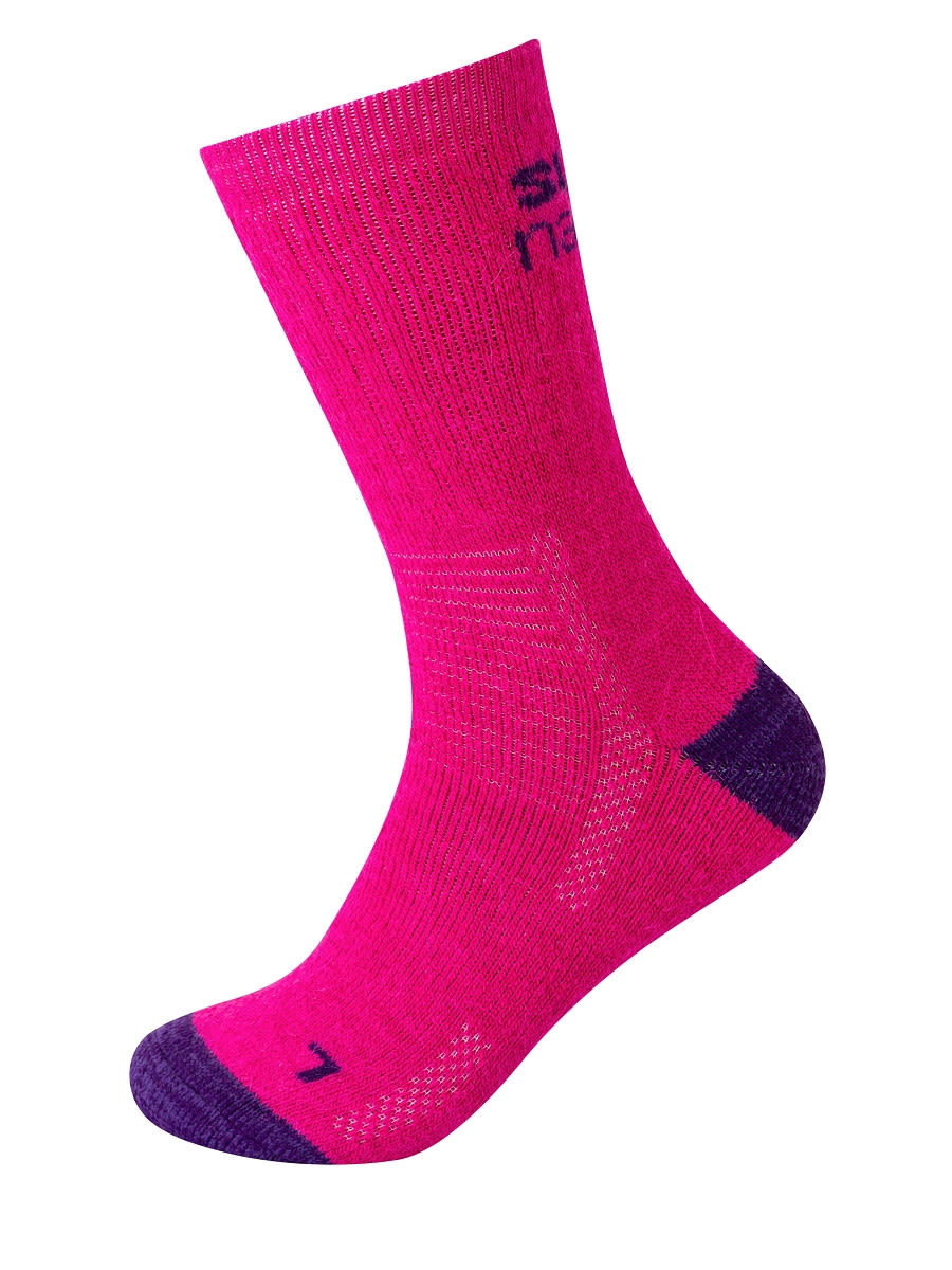 Super-Natural Cosy Socks 2-Pack Pink- Wander- und Trekkingsocken- Grsse EU 36-39 - Farbe Fuchsia - Lilac