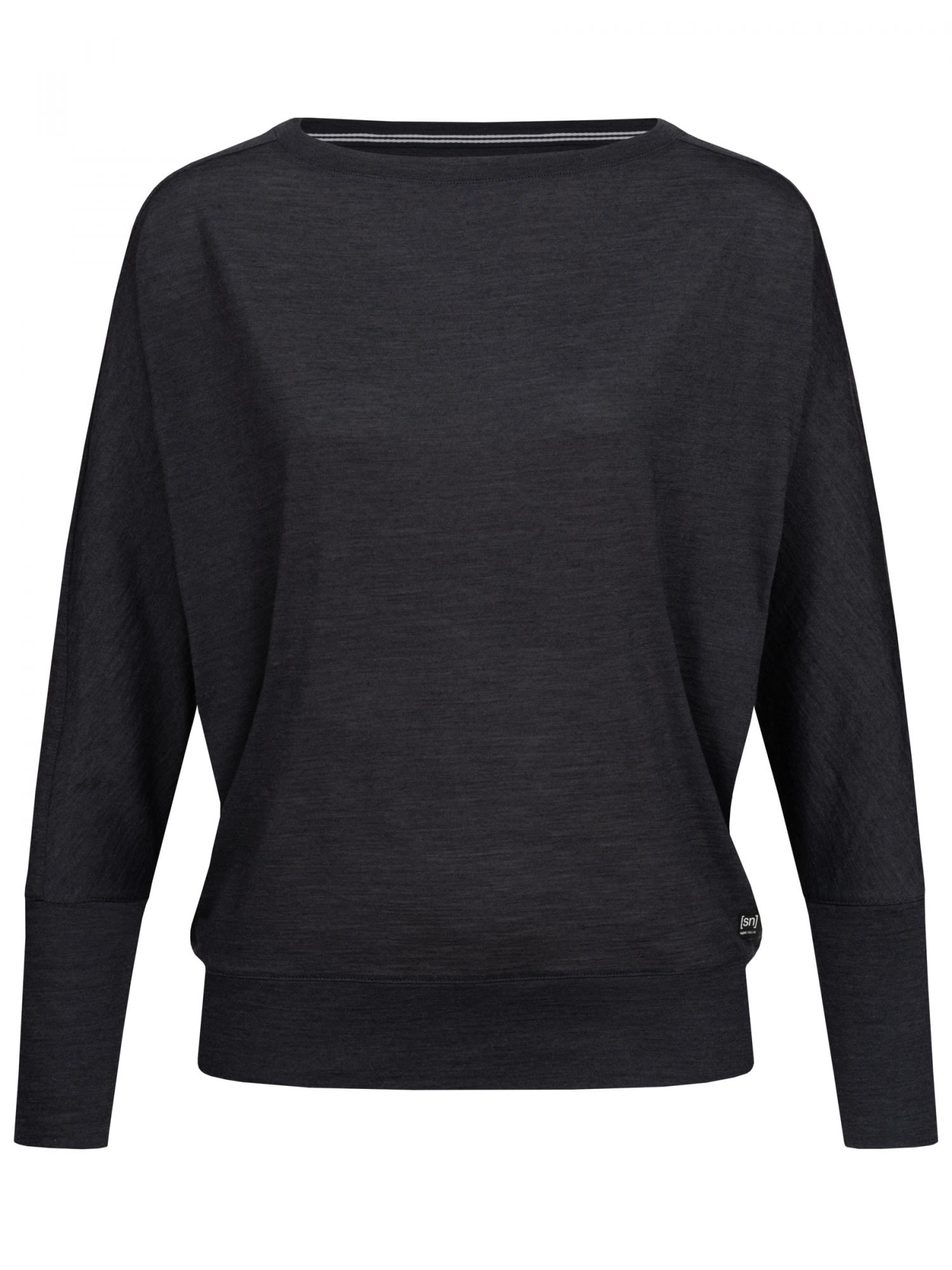 Super-Natural Kula Top Schwarz- Female Merino T-Shirts- Grsse XS - Farbe Jet Black Melange