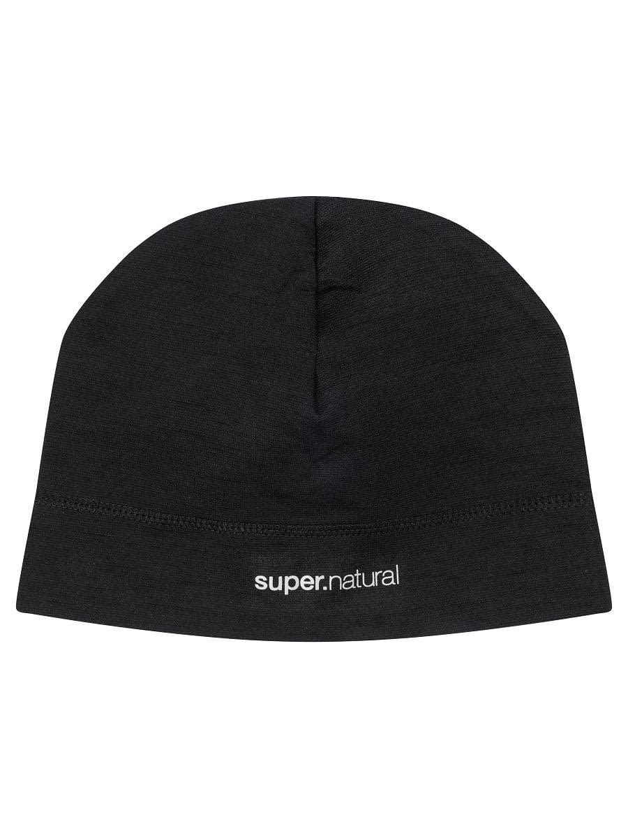 Super-Natural Unstoppable Cap Schwarz- Merino Kopfbedeckungen- Grsse One Size - Farbe Jet Black