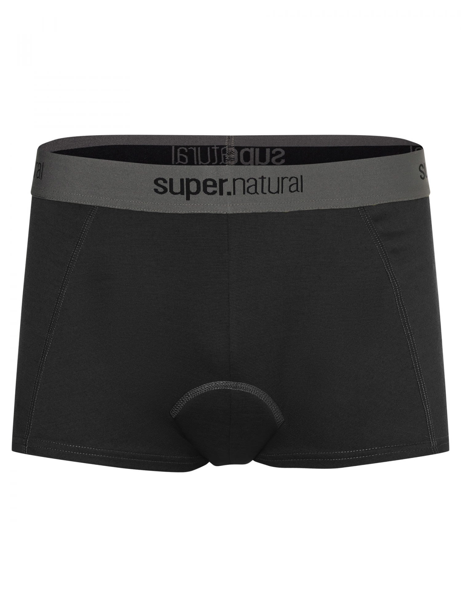 Super-Natural Unstoppable Padded Schwarz- Male Merino Lange Unterhosen- Grsse S - Farbe Jet Black