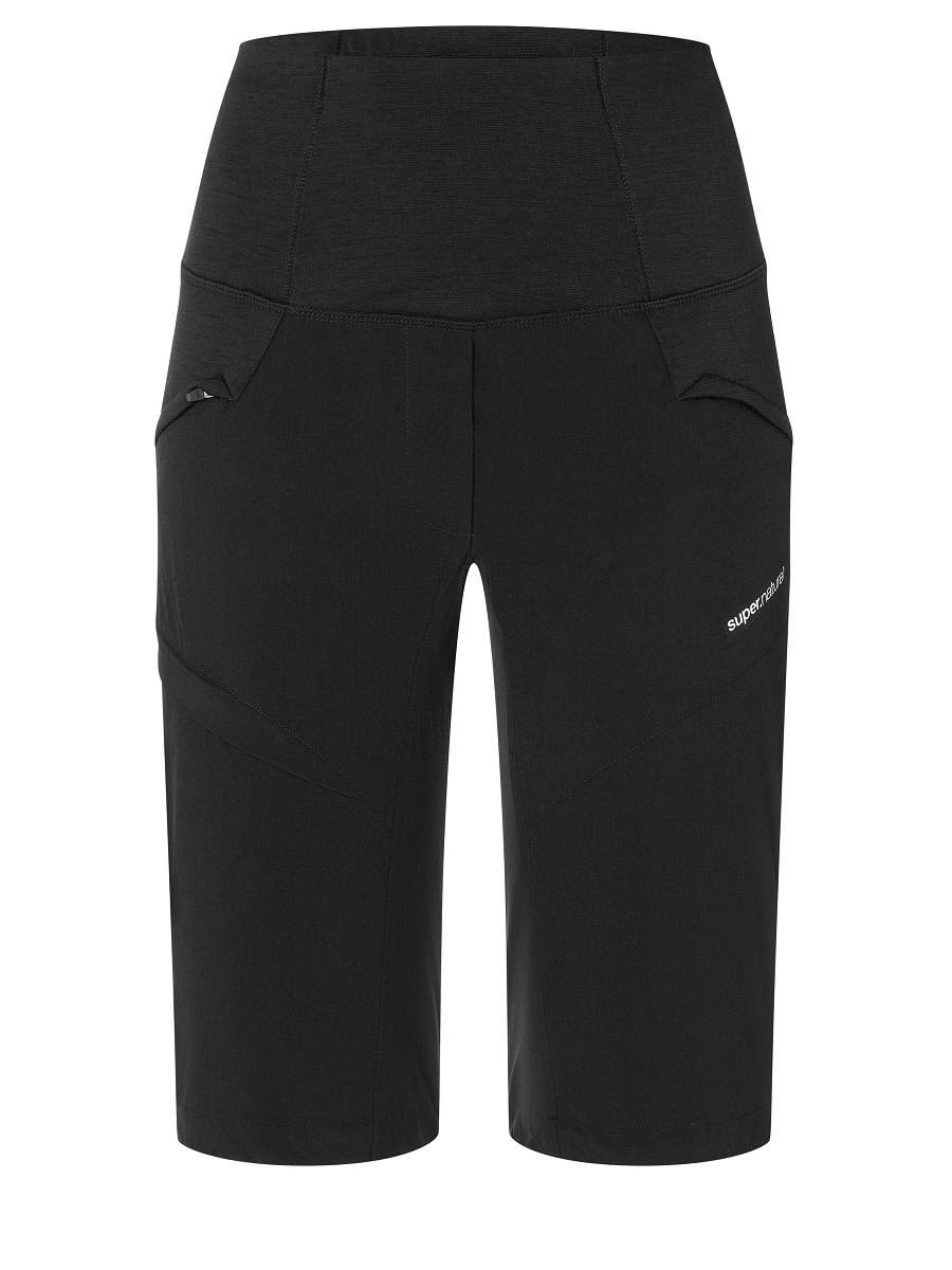 Super-Natural Unstoppable Shorts Schwarz- Female Merino Hosen- Grsse XS - Farbe Jet Black