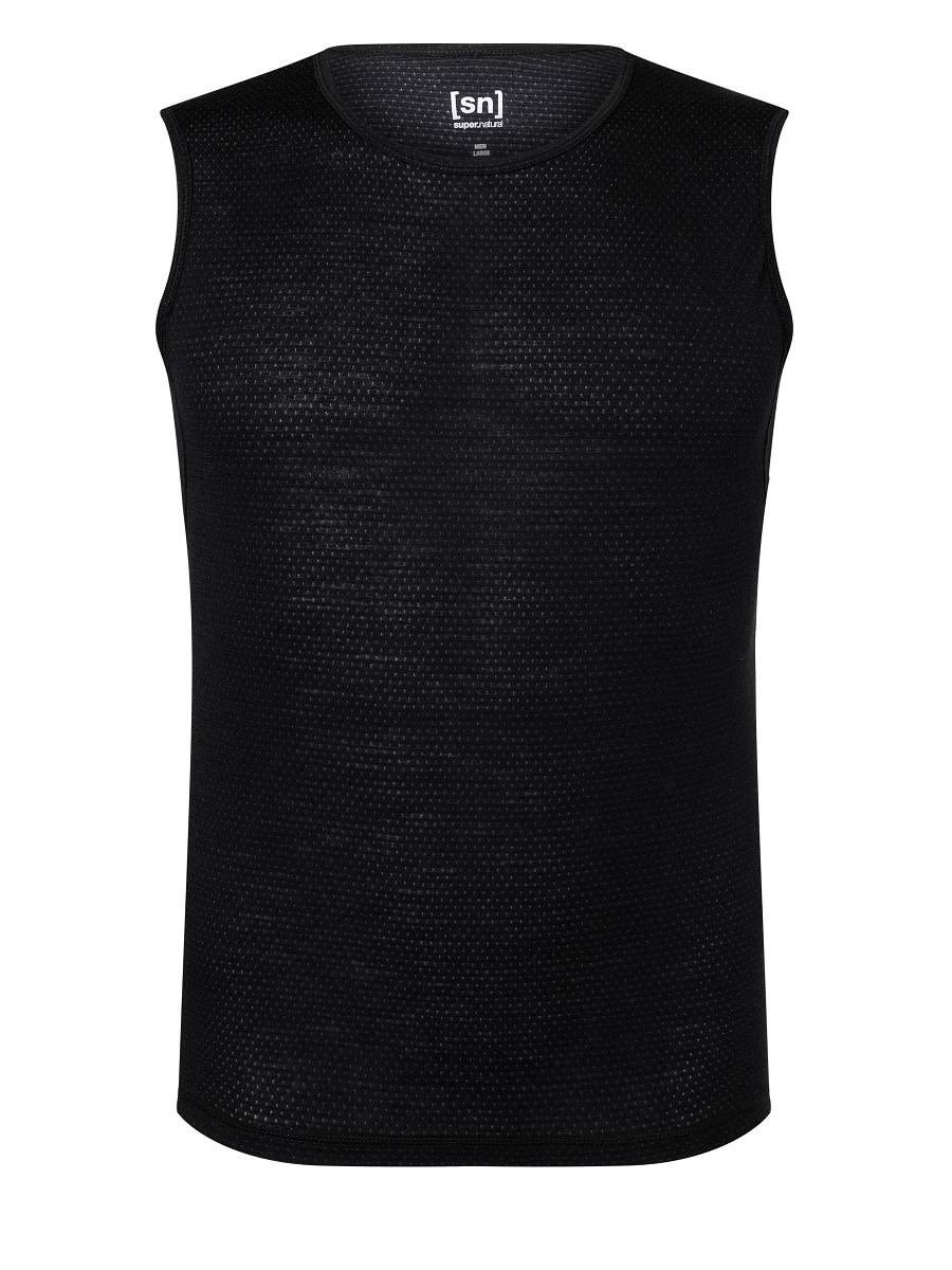 Super-Natural Unstoppable Under Schwarz- Male Merino Kurzarm-Shirts und Tops- Grsse S - Farbe Jet Black