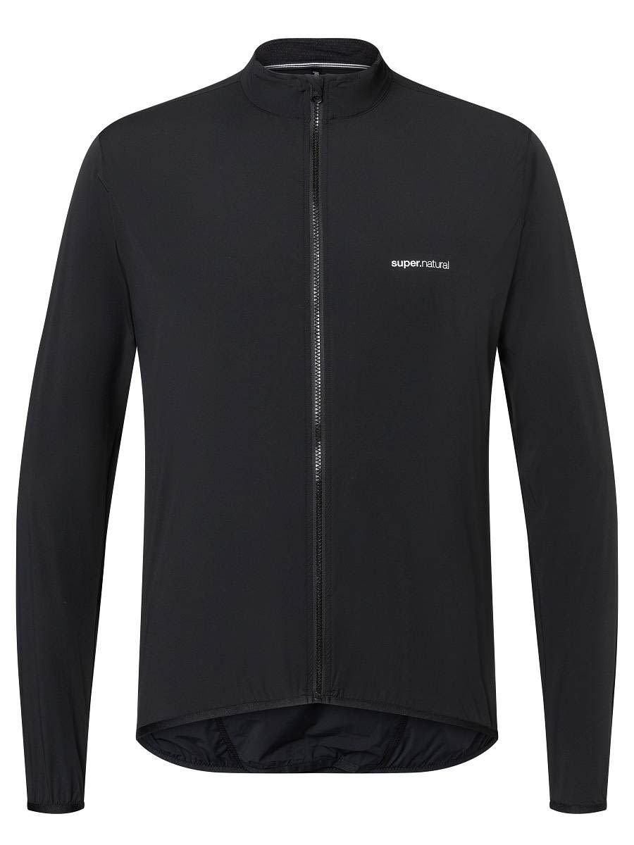 Super-Natural Unstoppable Windbreaker Schwarz- Male Merino Jacken- Grsse S - Farbe Jet Black