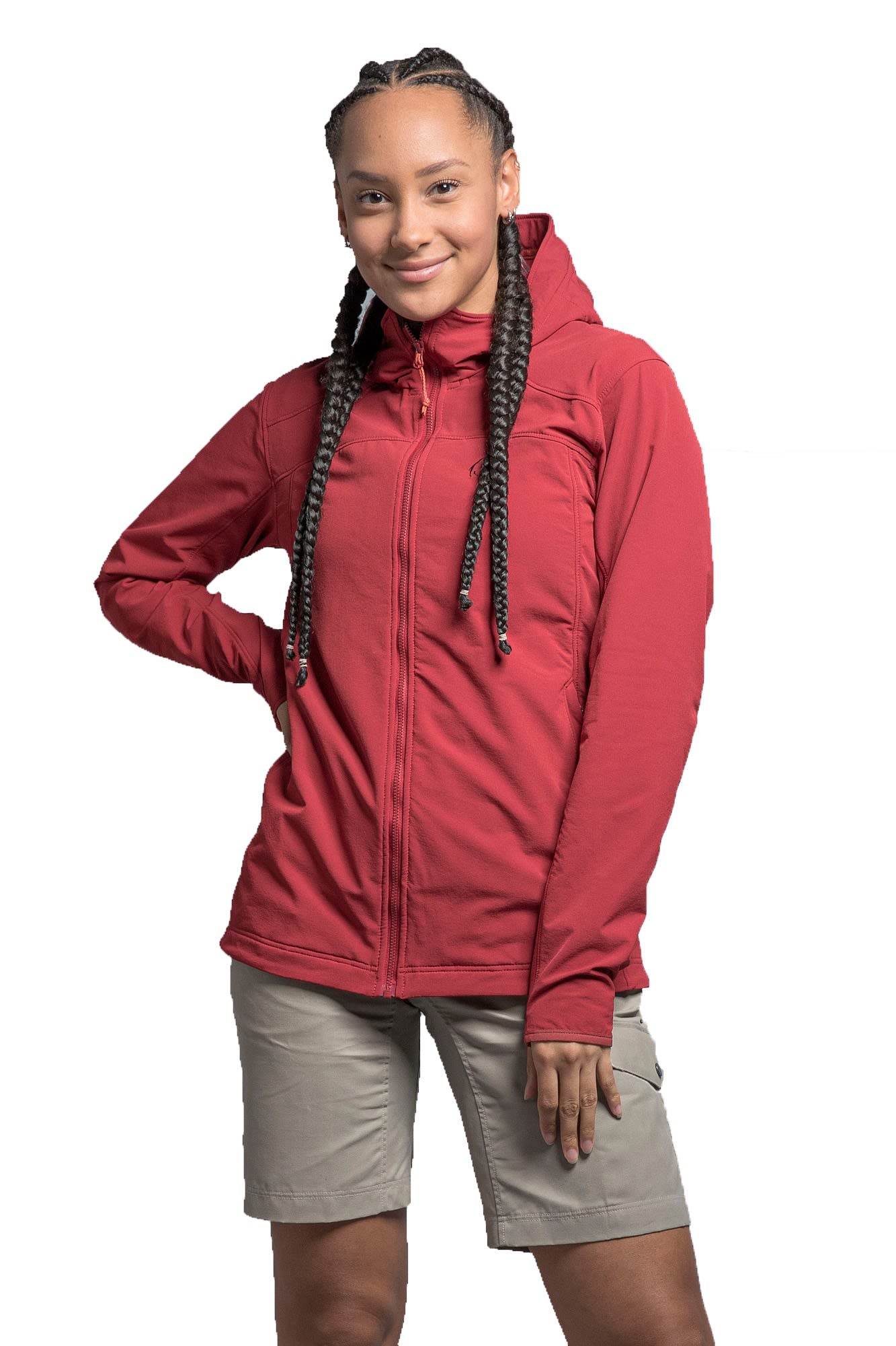 Tatonka Cesi Hooded Jacket Rot- Female Jacken- Grsse 34 - Farbe Lava Red