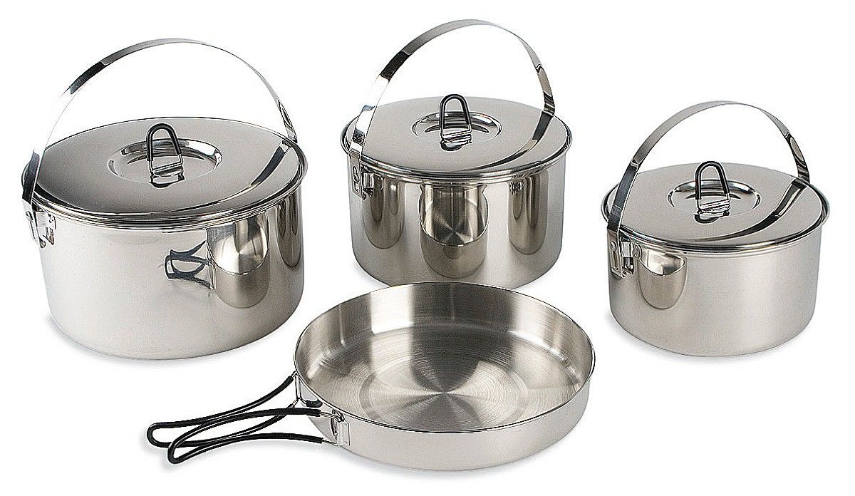 Tatonka Family Cook Set L Grau- Geschirr und Besteck- Grsse Multi-Size - Farbe Silver