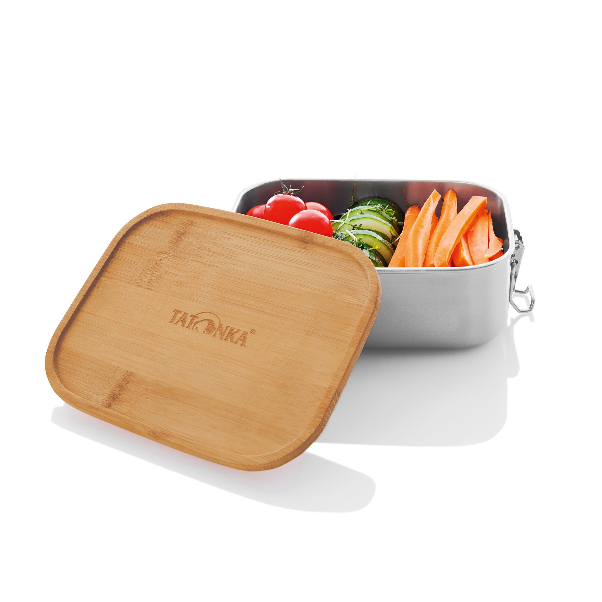 Tatonka Lunch BOX I 800 Bamboo Grau- Geschirr und Besteck- Grsse One Size - Farbe Stahl