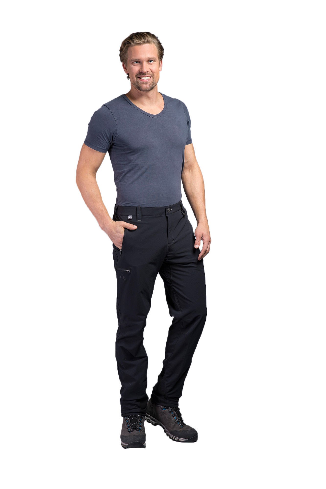 Tatonka Mountain Pants Recco Schwarz- Male Softshellhosen- Grsse 28 - Farbe Black