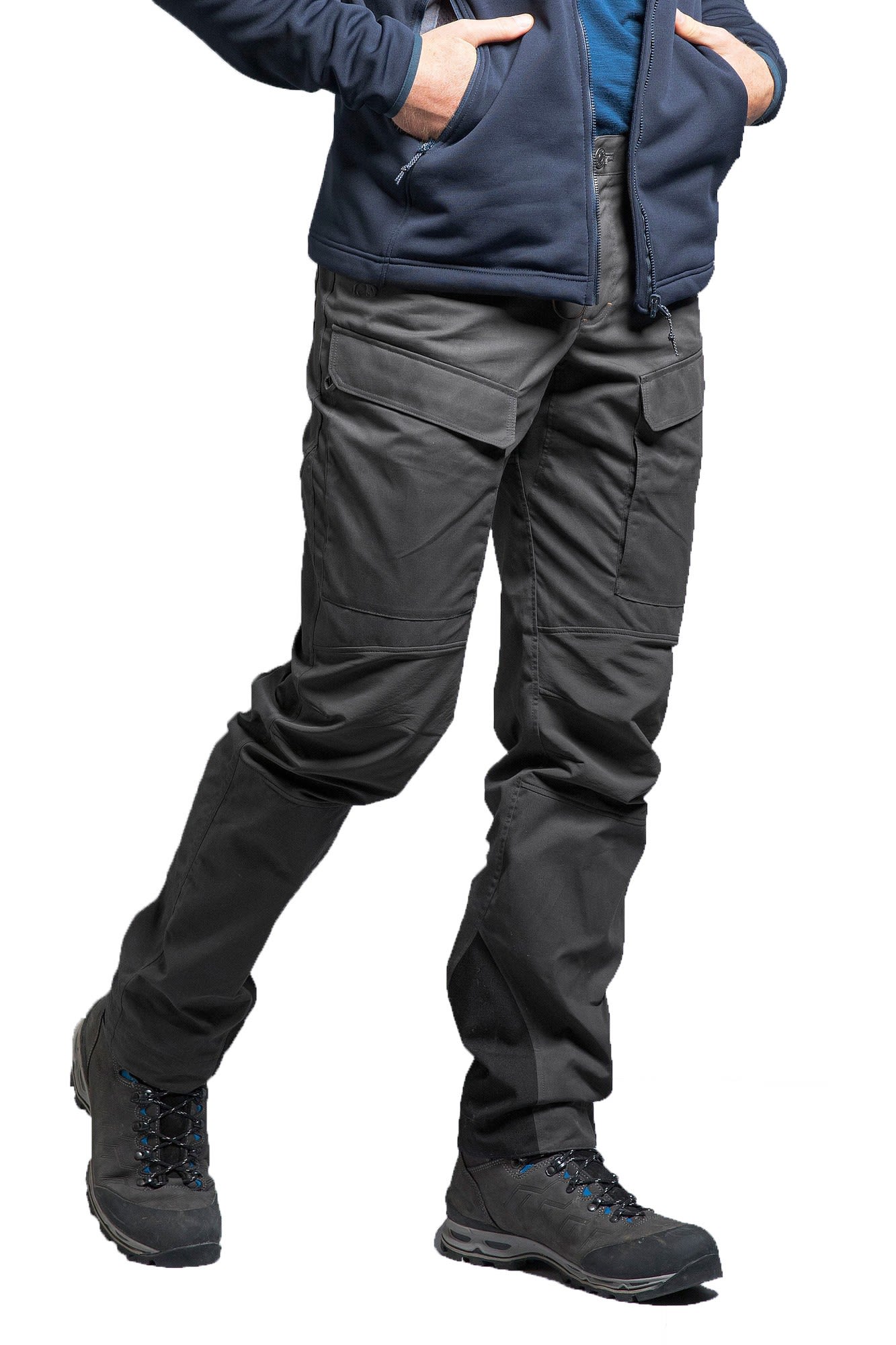 Tatonka Trekking Pants Grau- Male Softshellhosen- Grsse 23 - Farbe Dark Grey