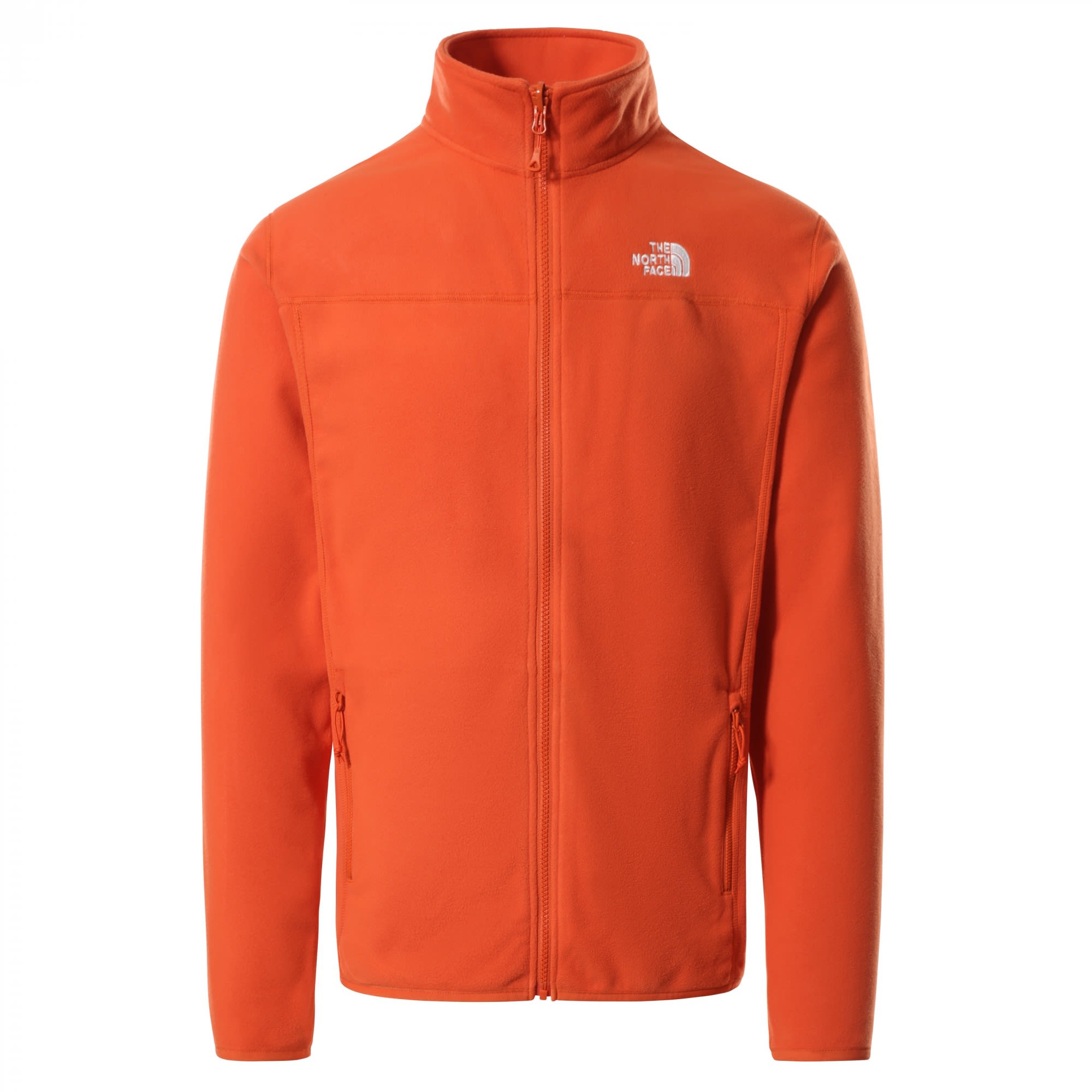 The North Face 100 Glacier Full Zip Orange- Male Polartec(R) Anoraks- Grsse S - Farbe Burnt Ochre