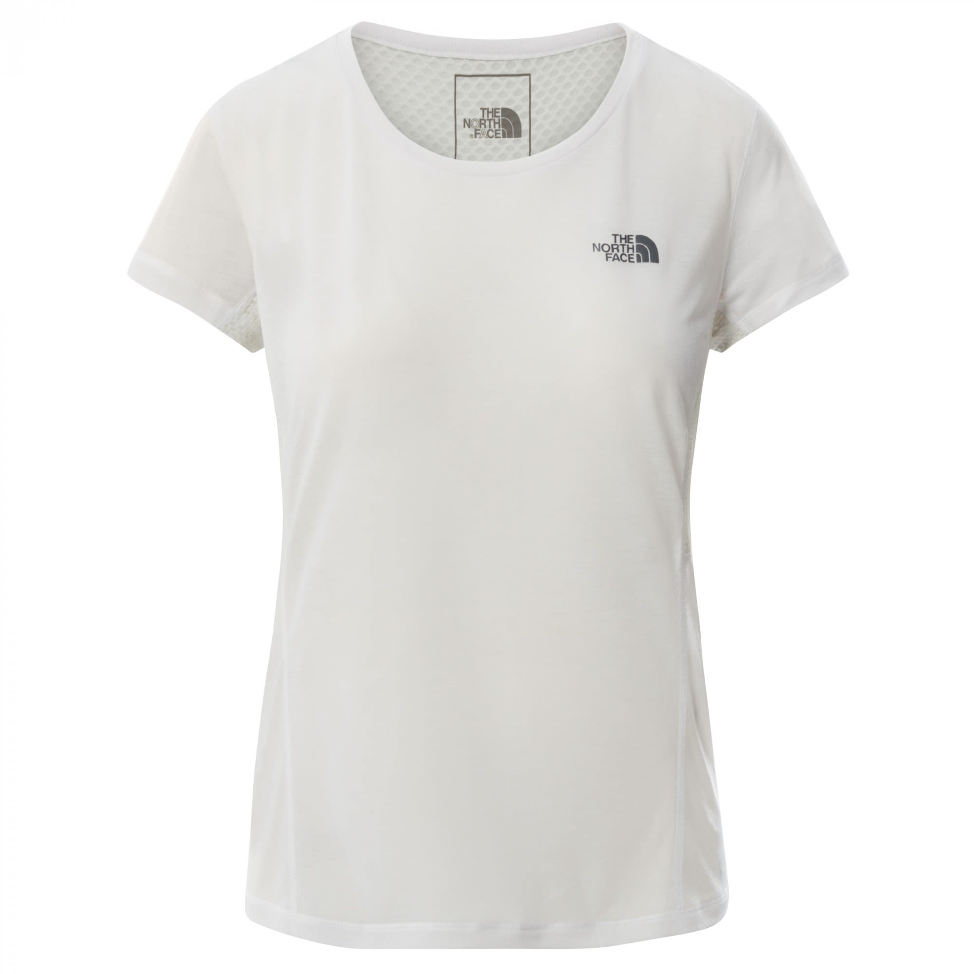 The North Face Circadian S-S Tee Weiss- Female Kurzarm-Shirts- Grsse XS - Farbe TNF White Heather - Tin Grey
