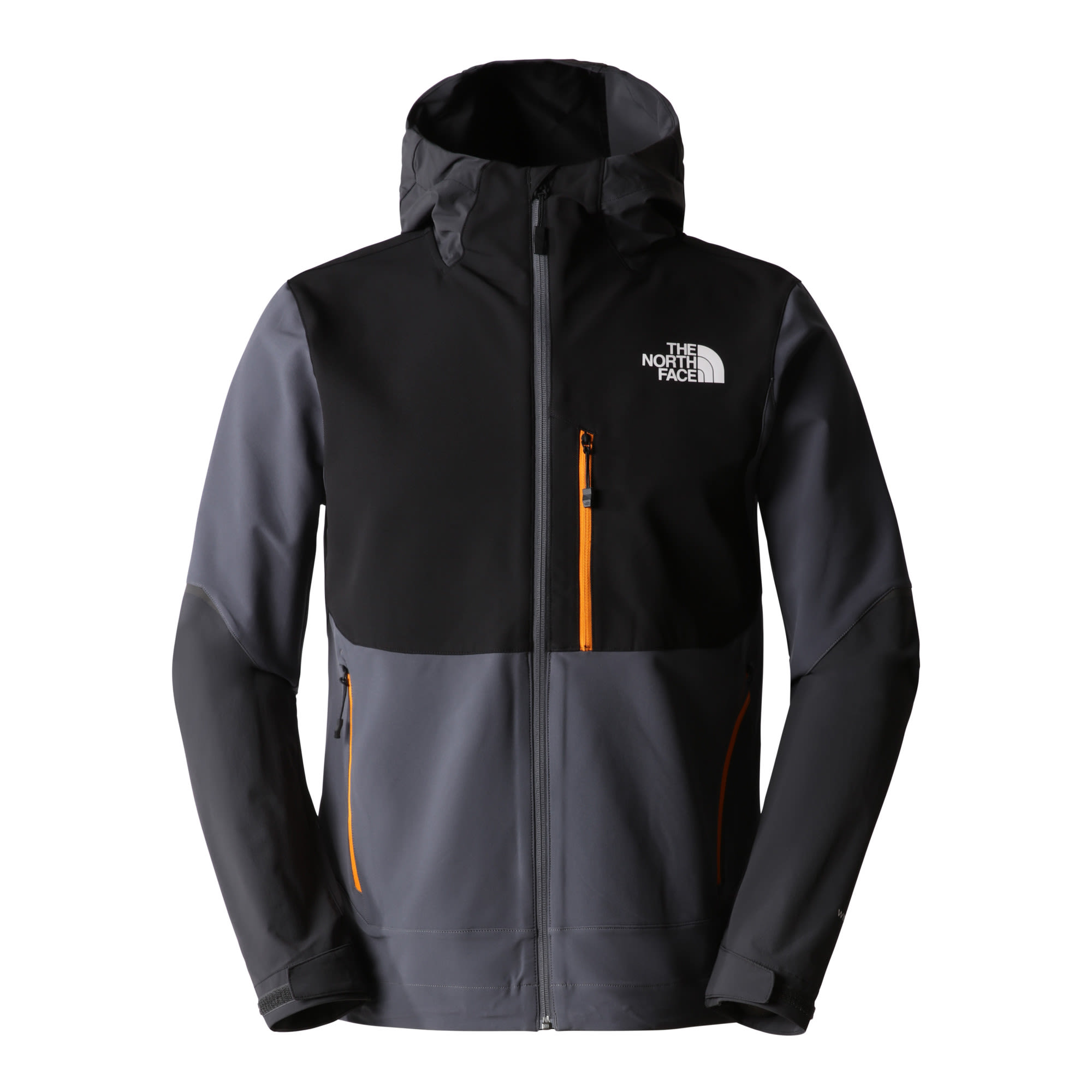 The North Face Dawn Turn Hybrid Softshell Jacket Colorblock - Grau- Male Ponchos und Capes- Grsse S - Farbe Vanadis Grey - Asphalt Grey - TNF Black