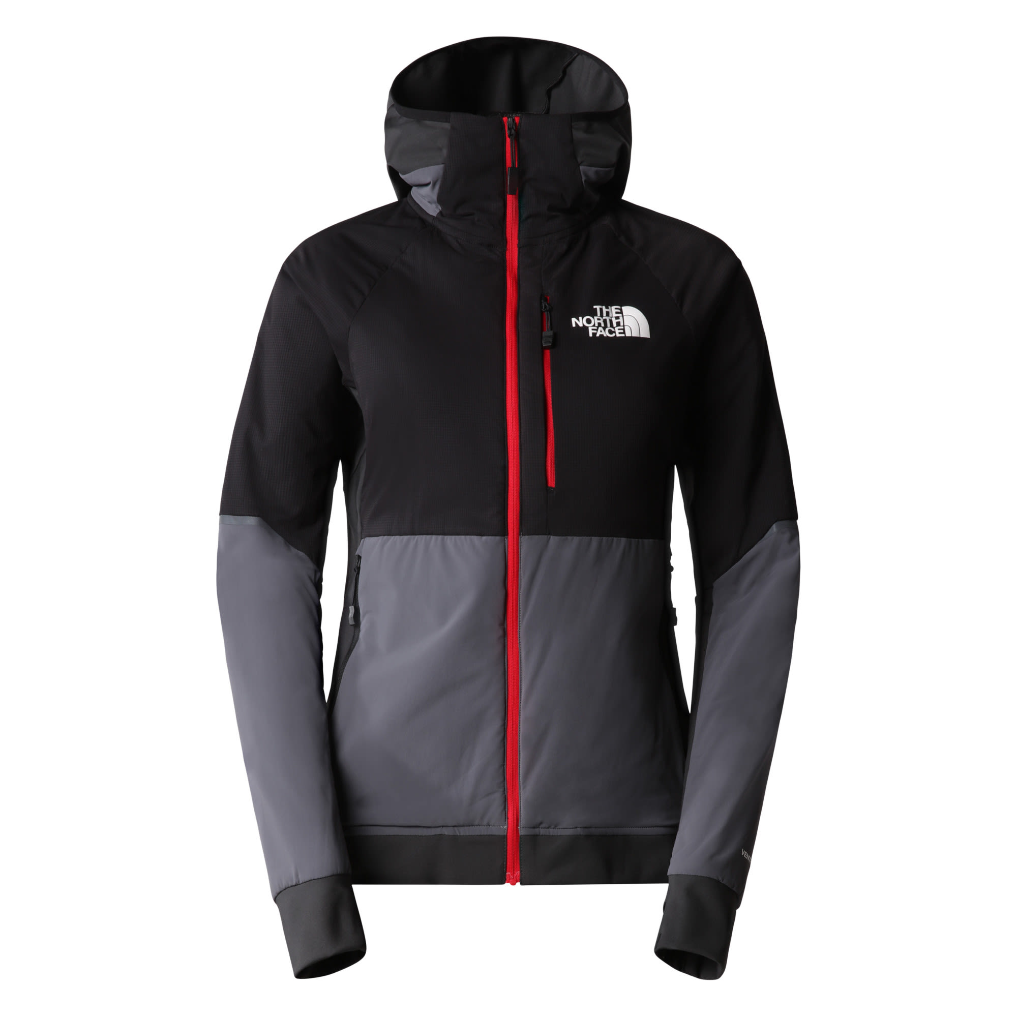 The North Face Dawn Turn Hybrid Ventrix Hoodie Colorblock - Grau- Female Daunen Ponchos und Capes- Grsse XS - Farbe Vanadis Grey - TNF Black - Asphalt
