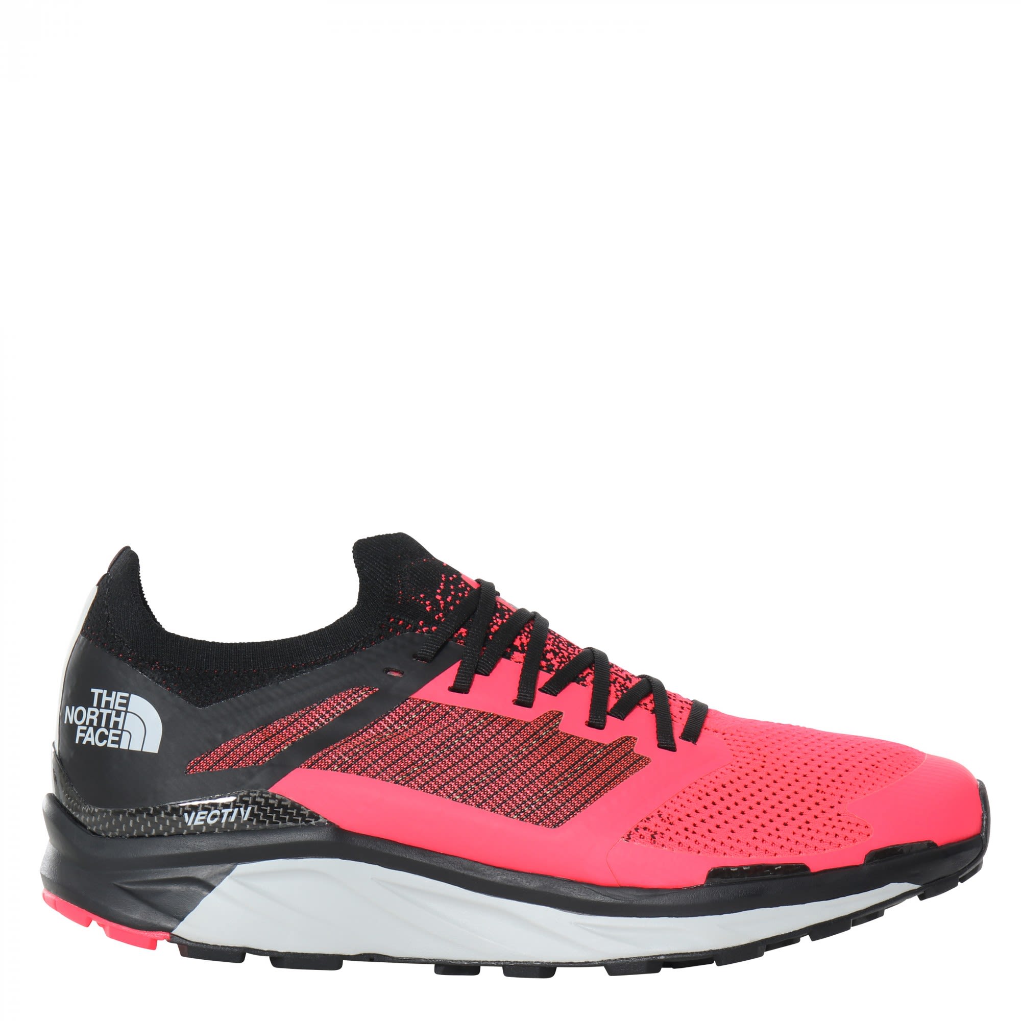 The North Face Flight Vectiv Pink- Male Trailrunning- und Laufschuhe- Grsse EU 42 - Farbe Brilliant Coral - TNF Black