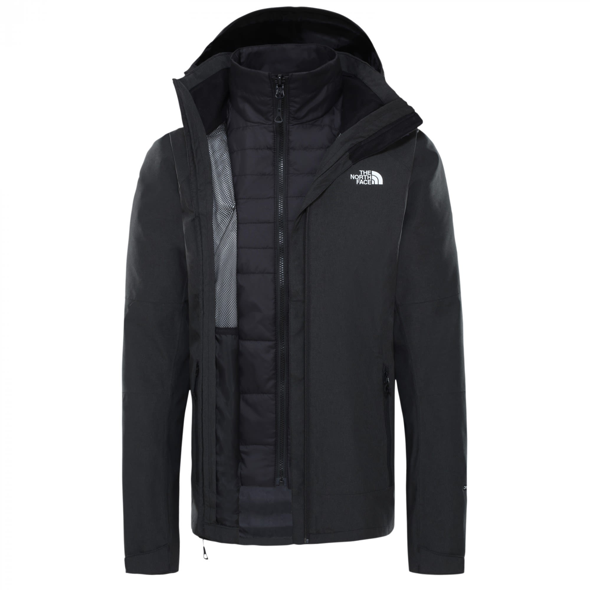 The North Face Inlux Triclimate Jacket Schwarz- Female Ponchos und Capes- Grsse XS - Farbe TNF Black Heather - TNF Black