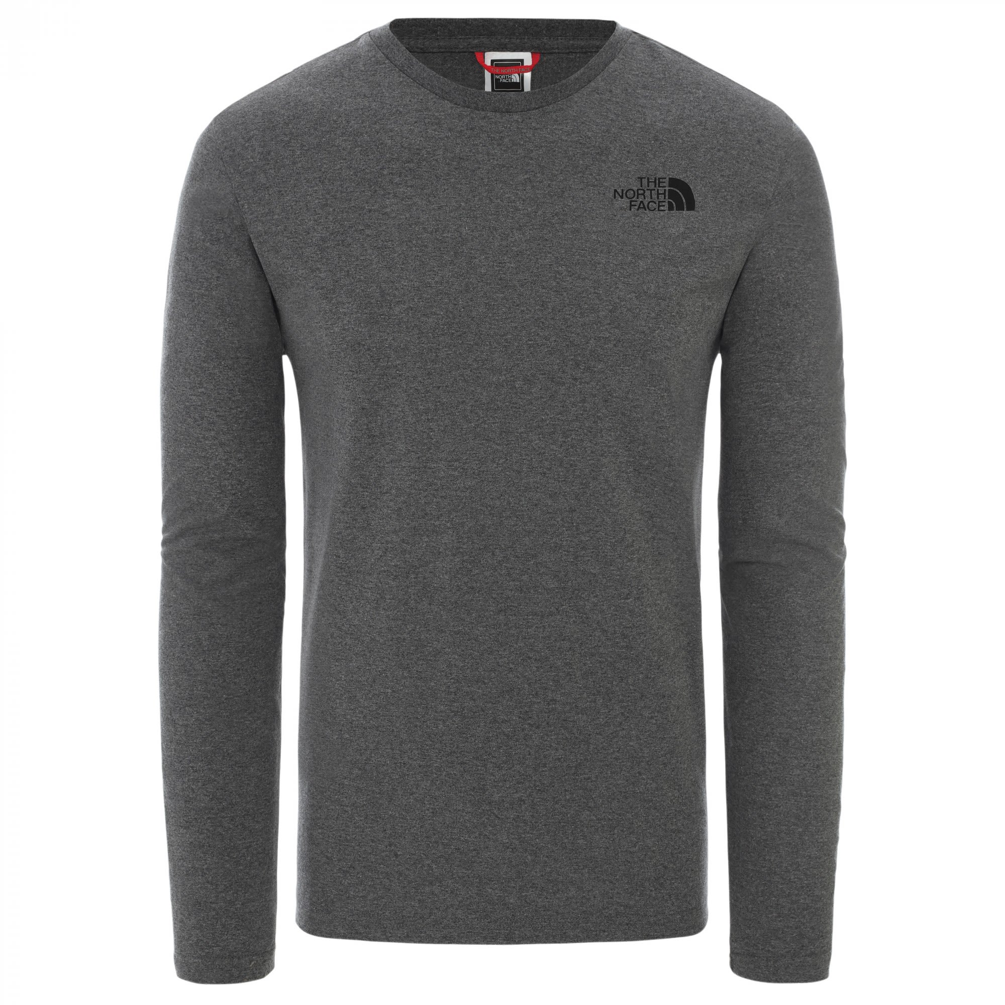 The North Face L-S Easy Tee Grau- Male Langarm-Shirts- Grsse XS - Farbe TNF Medium Grey Heather