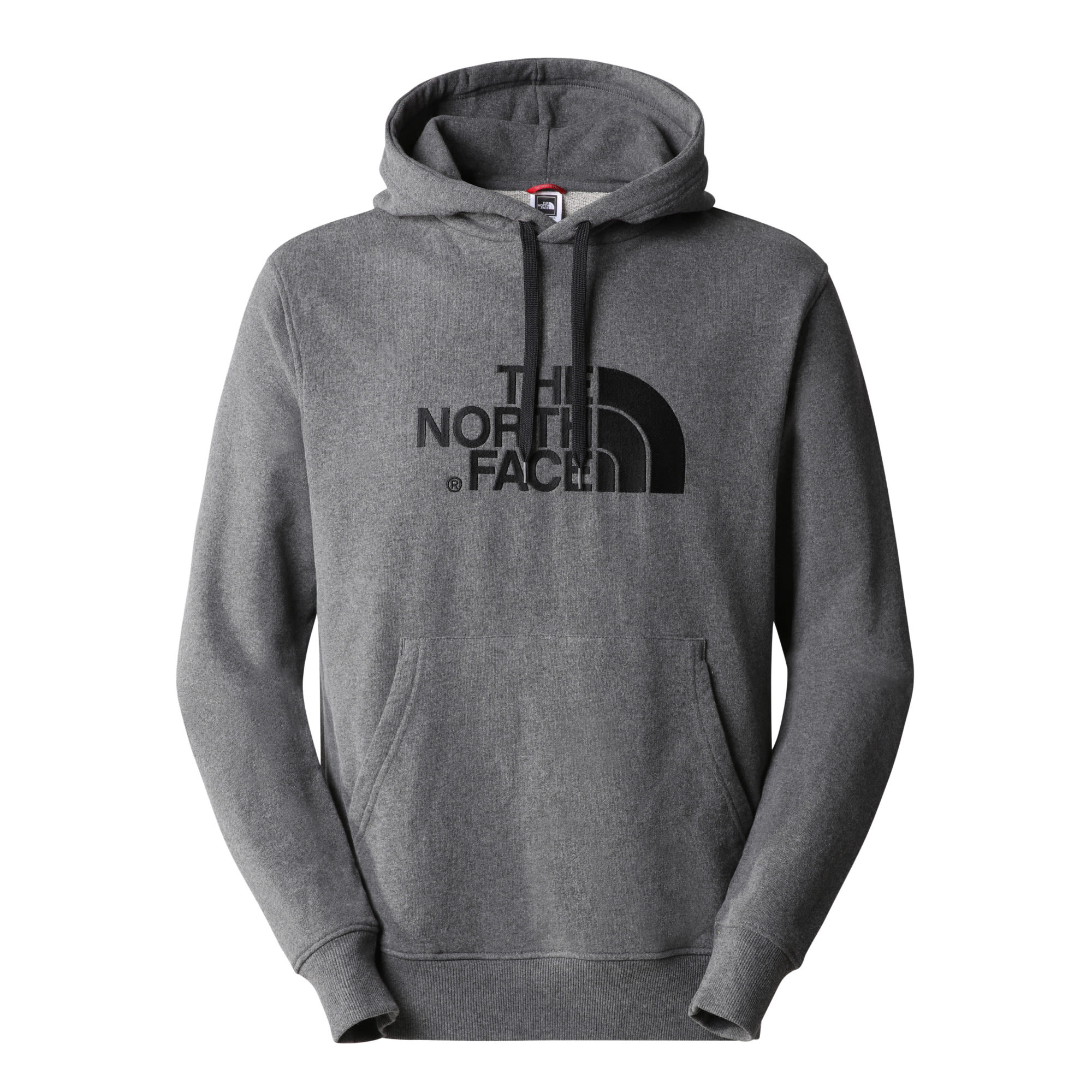 The North Face Light Drew Peak Pullover Hoodie Grau- Male Sweaters und Hoodies- Grsse S - Farbe TNF Medium Grey Heather - TNF Black