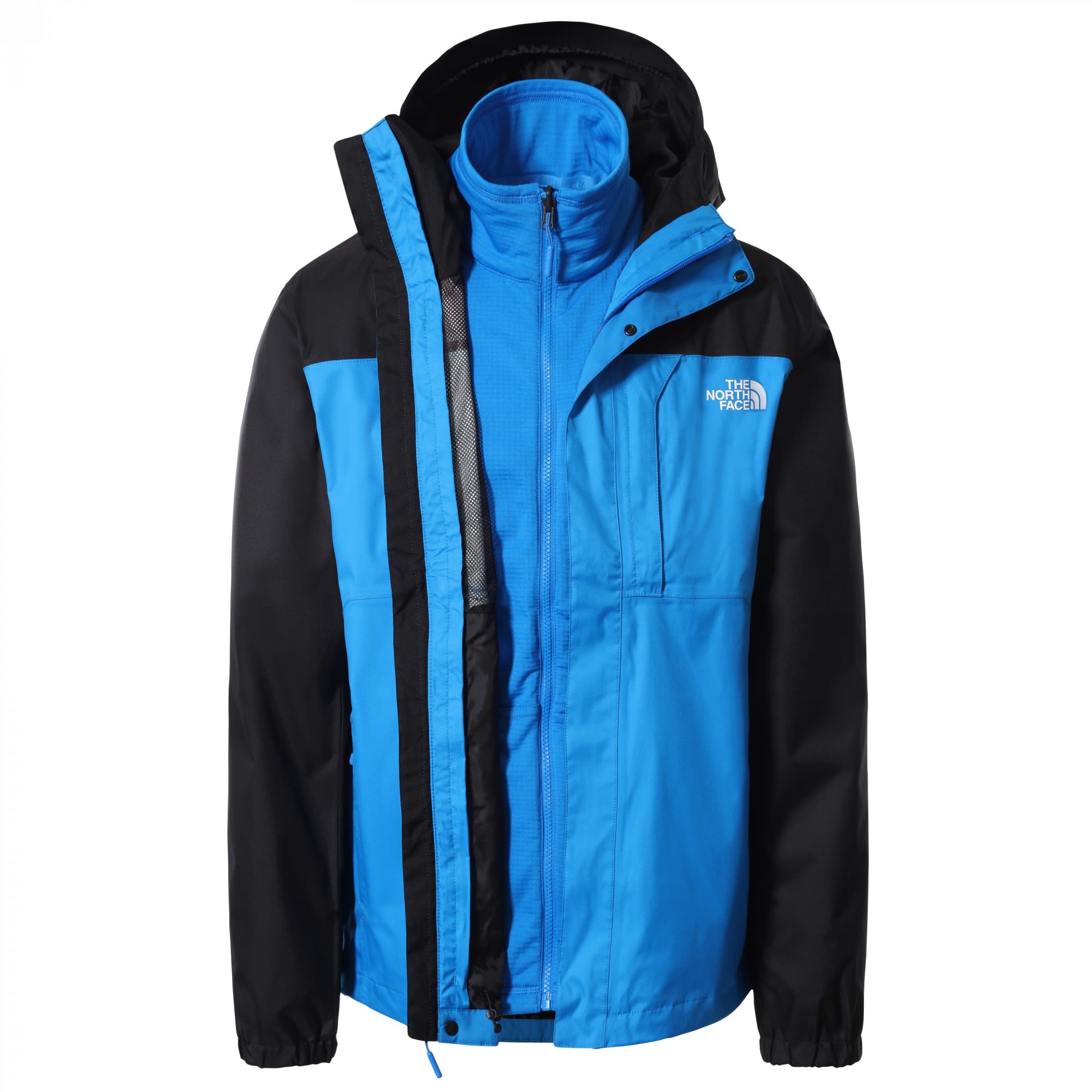 The North Face Quest Triclimate Jacket Colorblock - Blau- Male Ponchos und Capes- Grsse S - Farbe Hero Blue - TNF Black