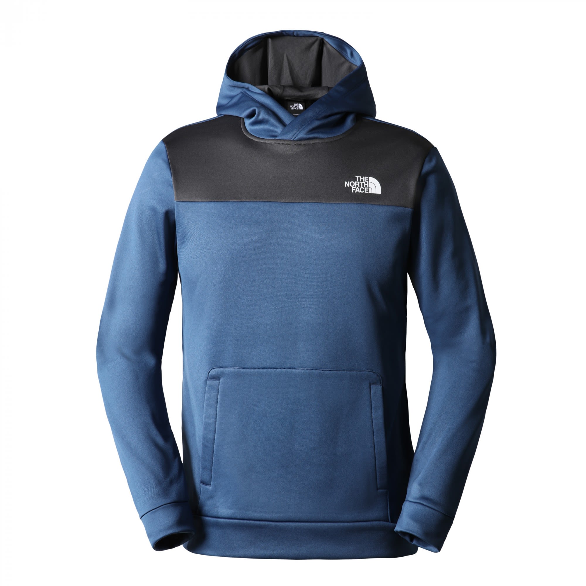The North Face Reaxion Fleece P-O Hoodie Colorblock - Blau- Male Pullover- Grsse XS - Farbe Shady Blue - Asphalt Grey
