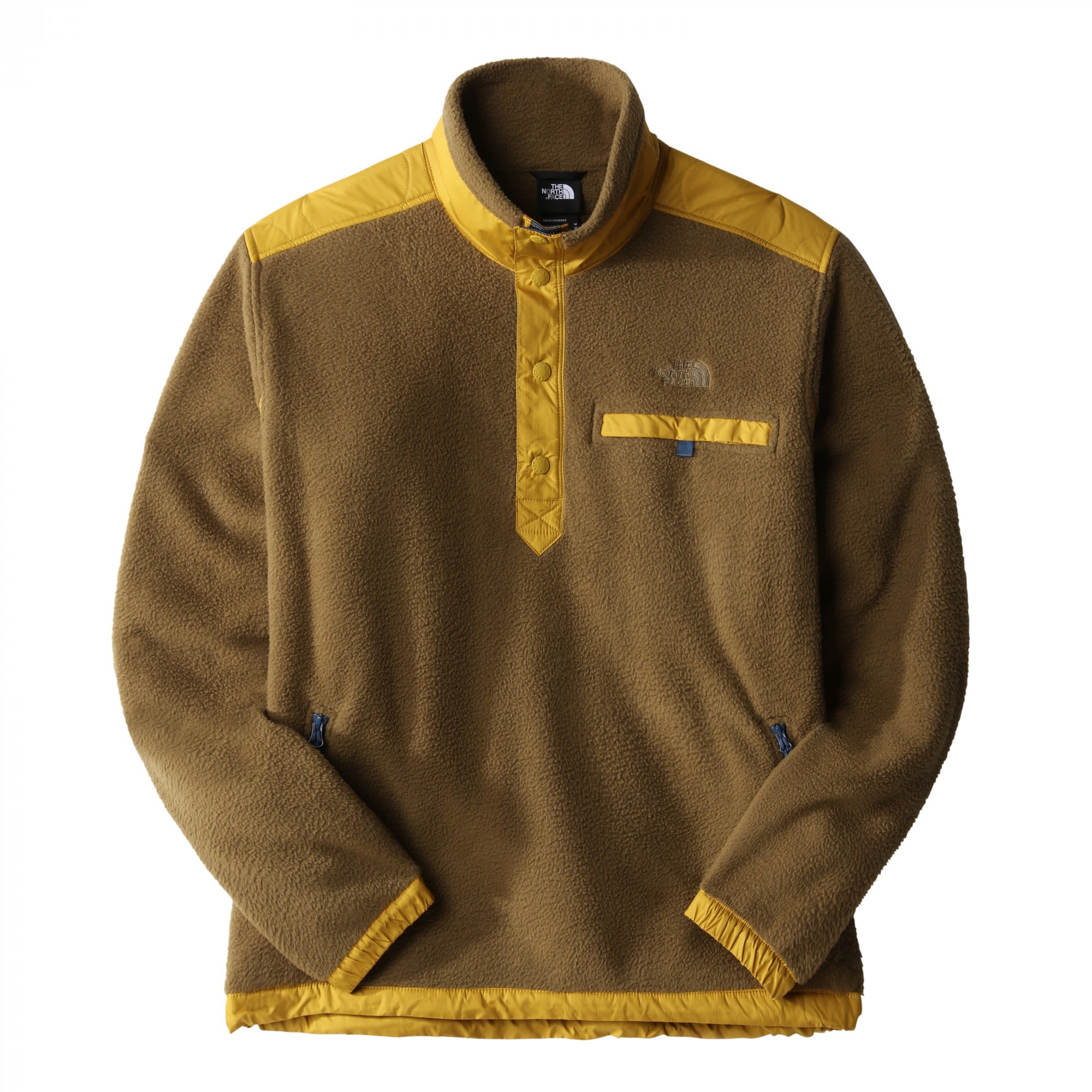 The North Face Royal Arch 1-4 Snap Colorblock- Male Ponchos und Capes- Grsse S - Farbe Military Olive - Mineral Gold - Shady Blue