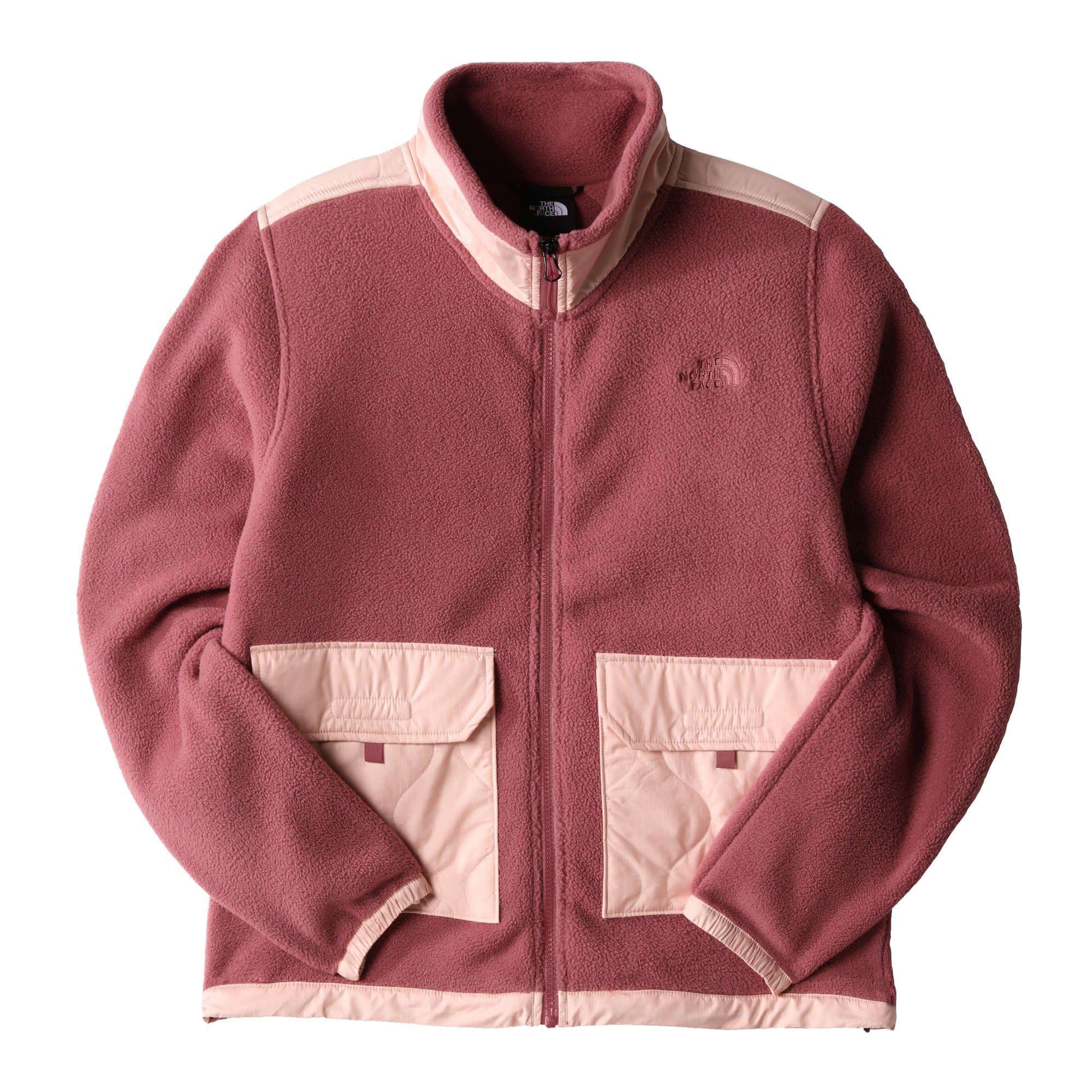 The North Face Royal Arch Full-Zip Jacket Colorblock - Rot- Female Ponchos und Capes- Grsse S - Farbe Wild Ginger - Evening Sand Pink