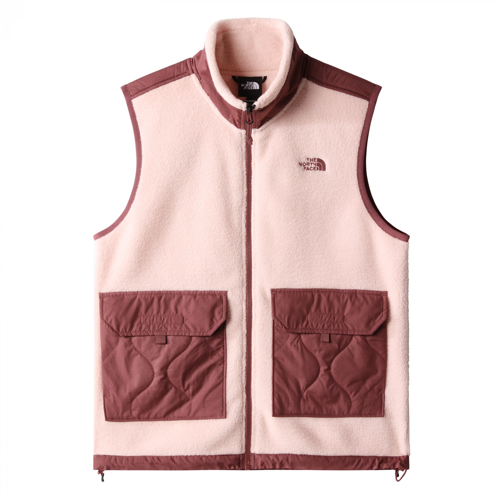 The North Face Royal Arch Vest Colorblock - Pink- Female Fleecewesten- Grsse XS - Farbe Evening Sand Pink - Wild Ginger