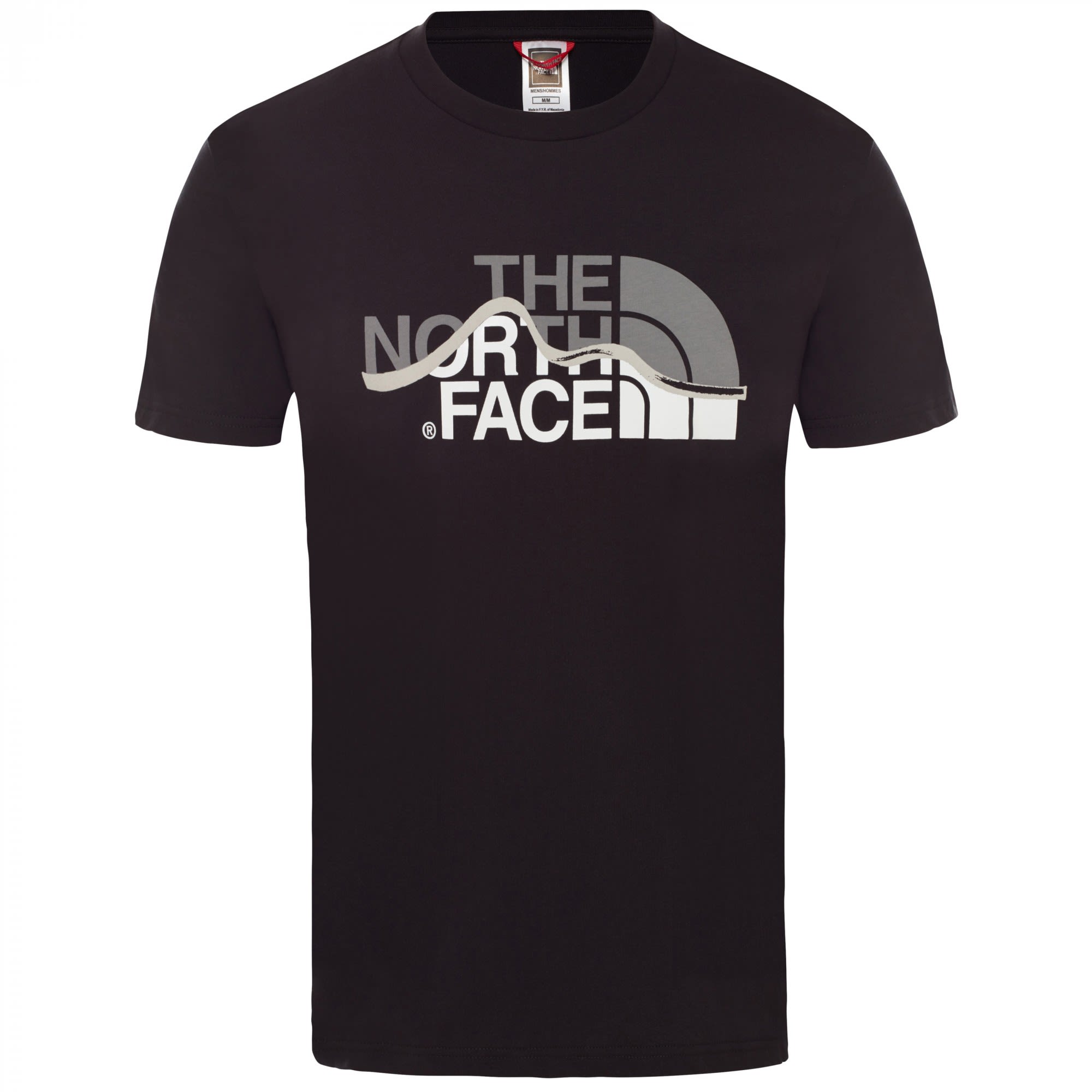 The North Face S-S Mountain Line Tee Schwarz- Male Kurzarm-Shirts- Grsse S - Farbe TNF Black