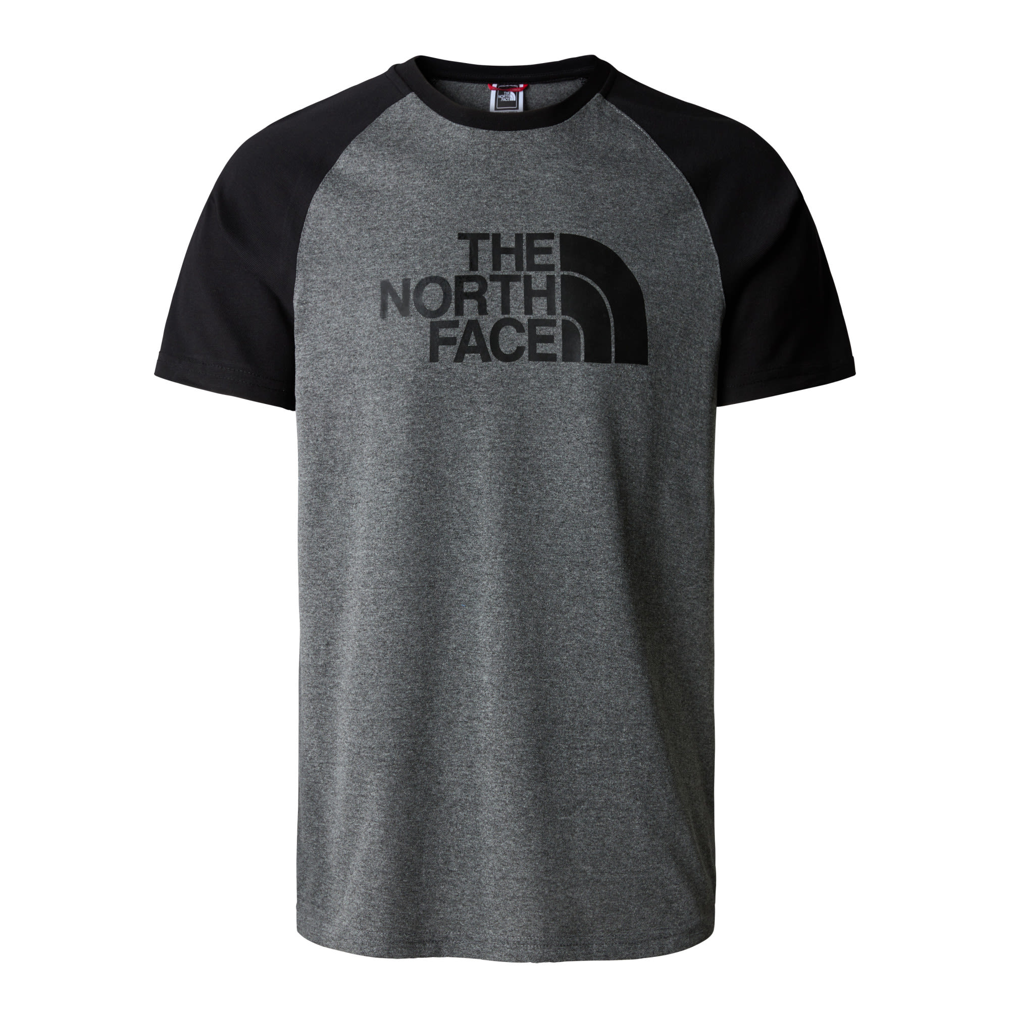 The North Face S-S Raglan Easy Tee Colorblock - Grau- Male Kurzarm-Shirts- Grsse S - Farbe TNF Medium Grey Heather