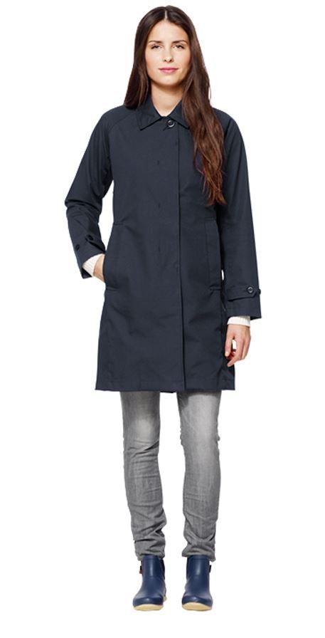 Tretorn Black Navy Trenchcoat Blau- Female Freizeitmntel- Grsse XL - Farbe Dark Navy