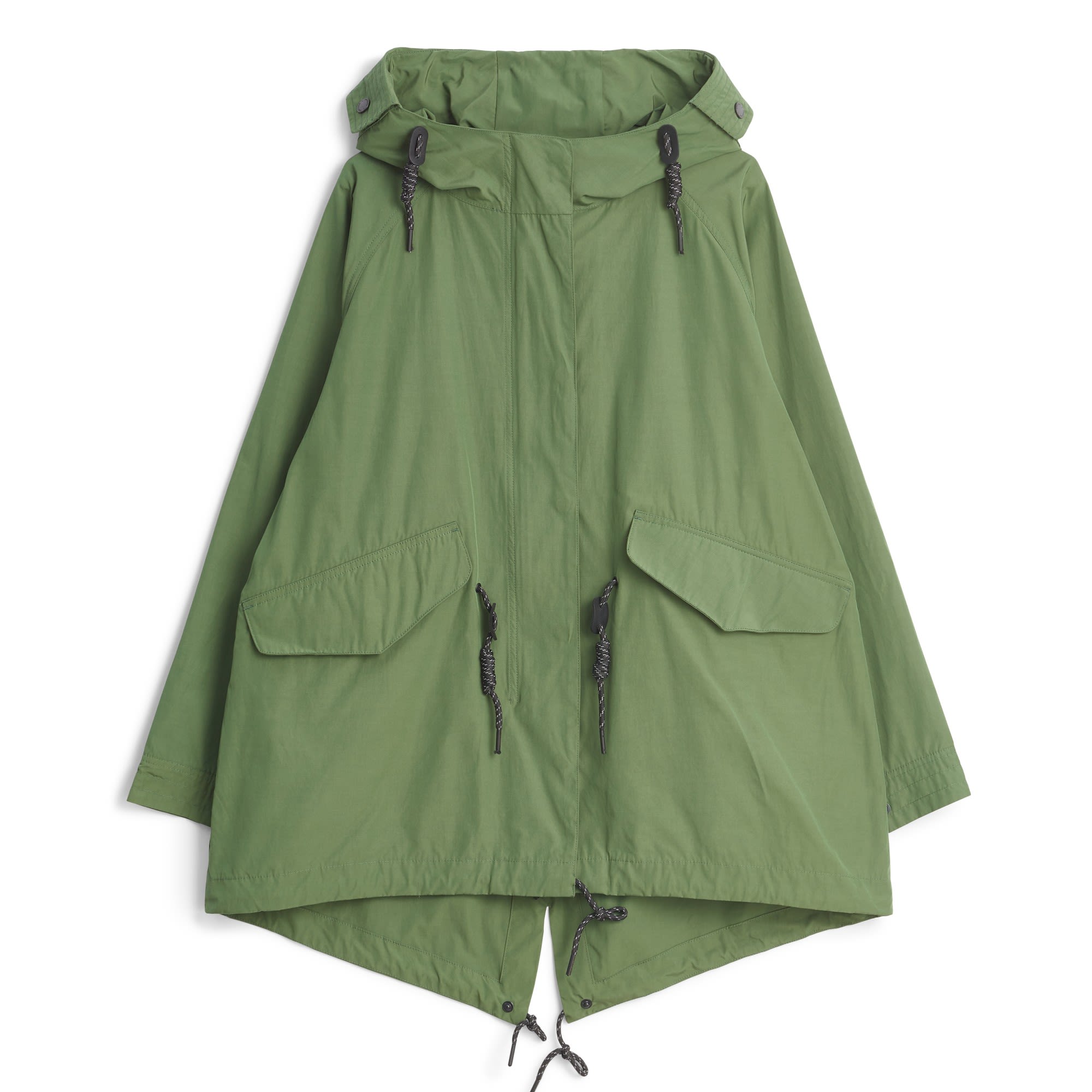 Tretorn IRE Fishtail Short Parka Grn- Female Anoraks- Grsse XS - Farbe Bronze Green
