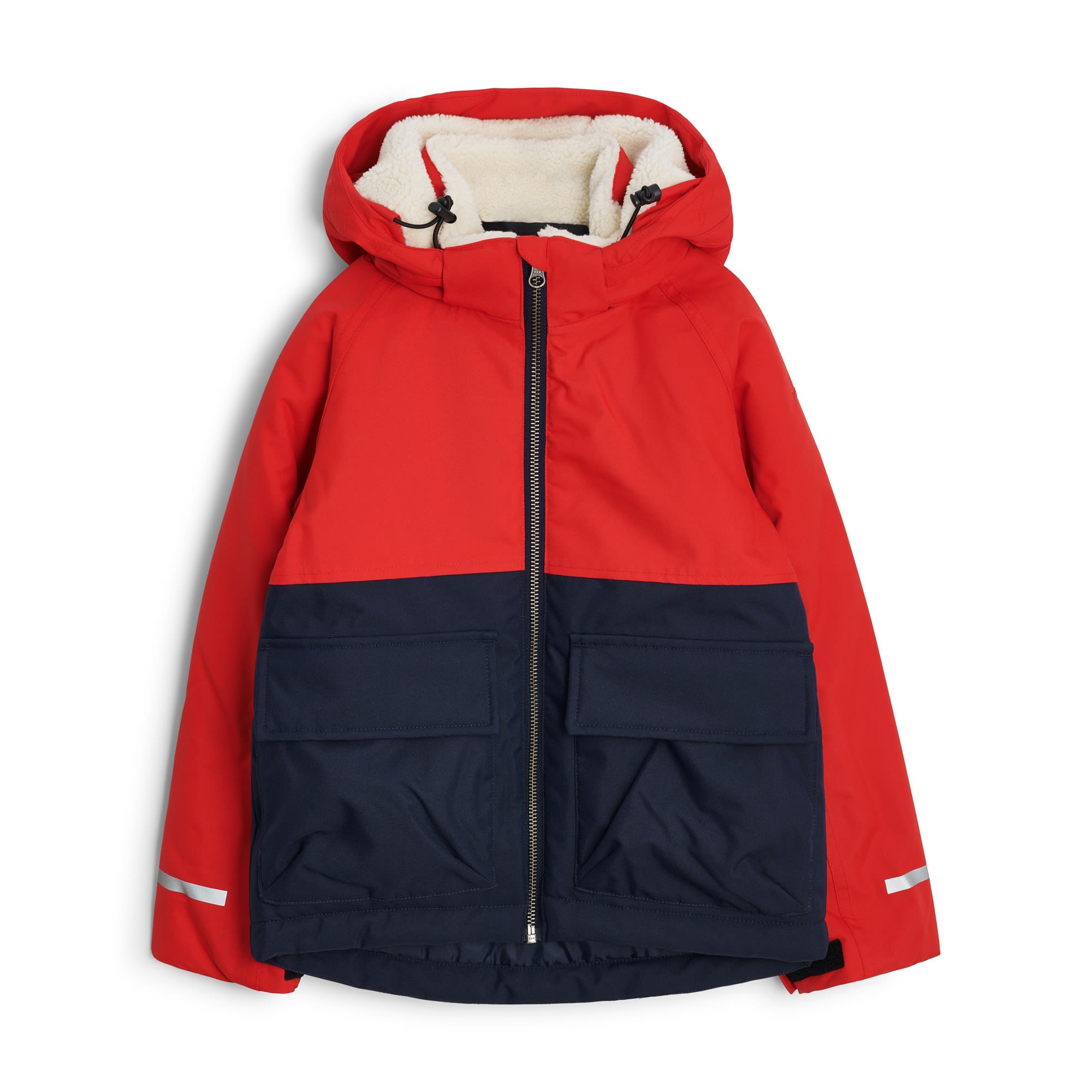 Tretorn Kids Camper Jacket Colorblock - Blau - Rot- Anoraks- Grsse 122 - 128 - Farbe Bright Red - Navy