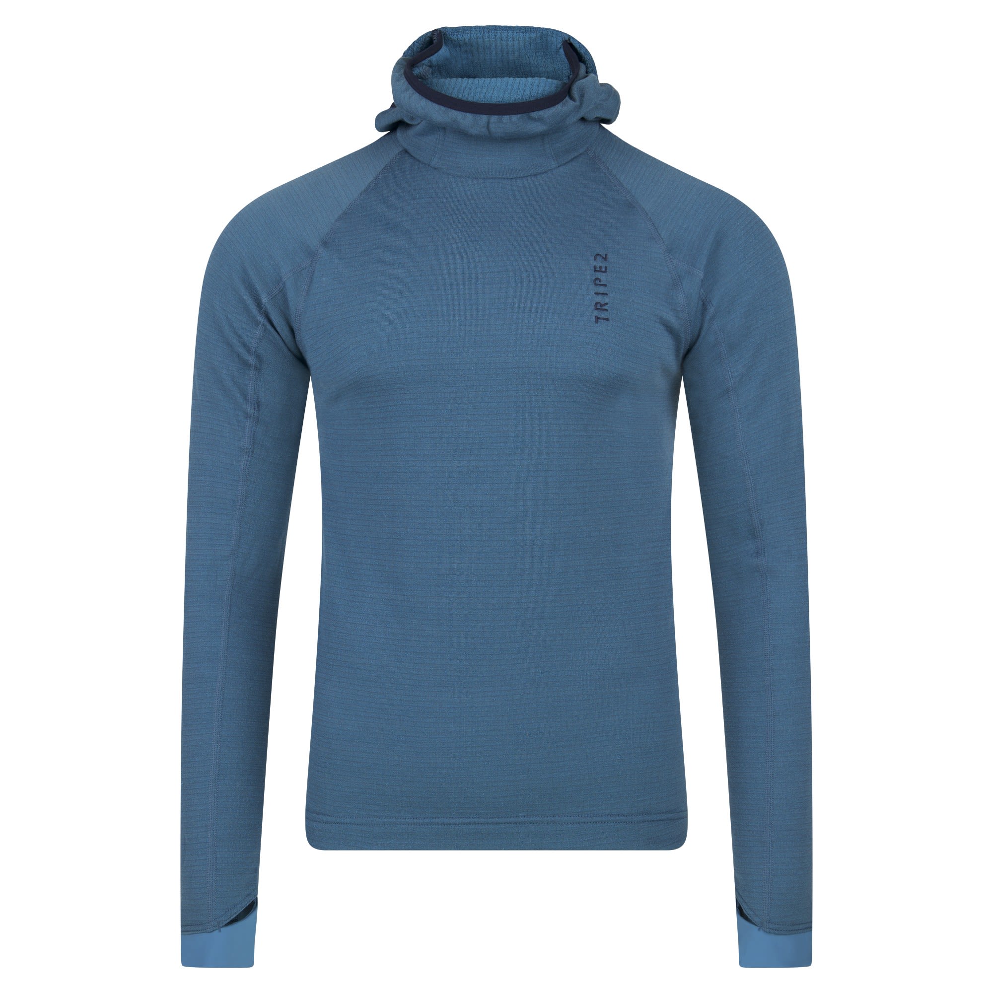 Triple2 Kapp SUB Blau- Male Merino Sweaters und Hoodies- Grsse S - Farbe Blue Steel