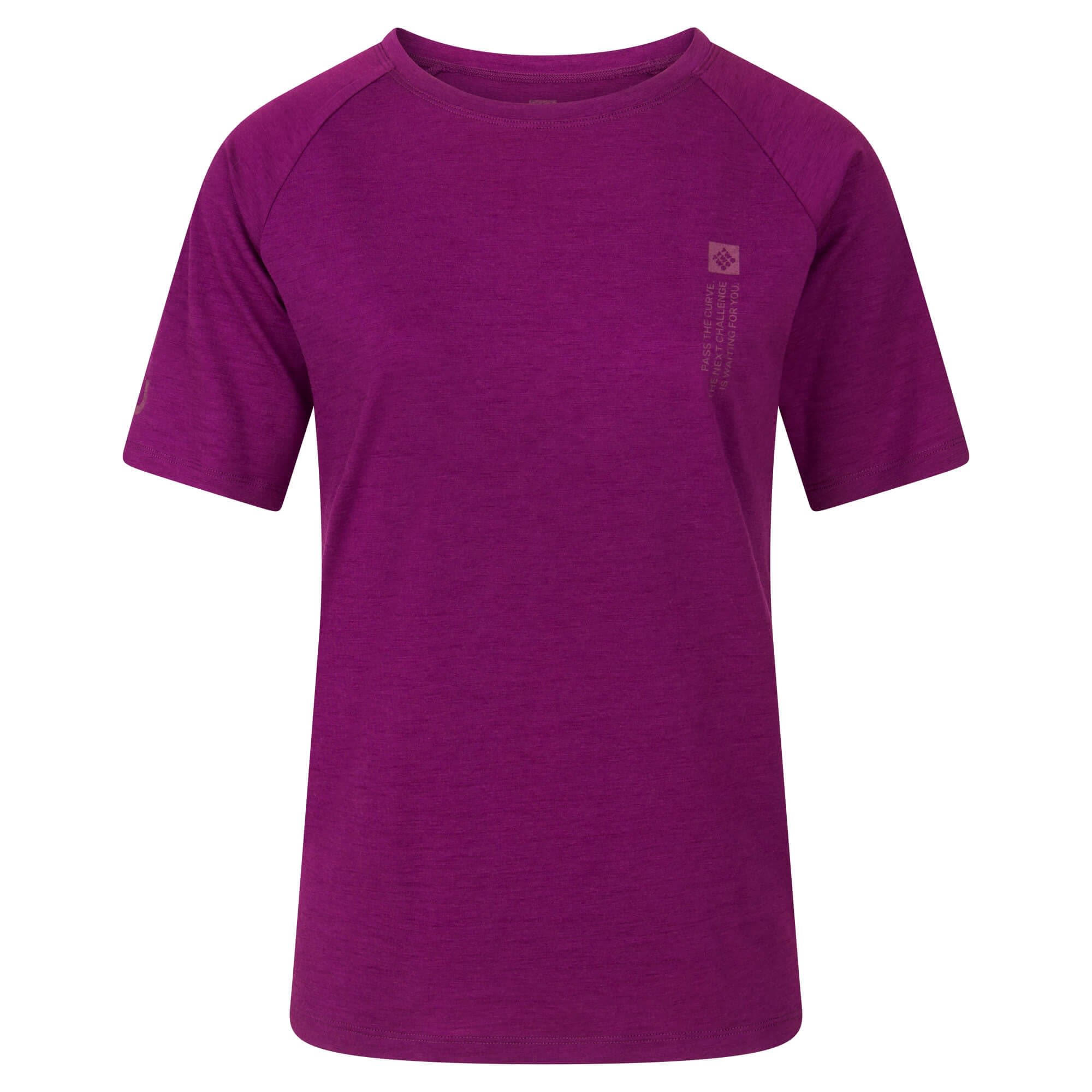 Triple2 Tuur SUB Lila- Female Merino Kurzarm-Shirts- Grsse XS - Farbe Gloxinia