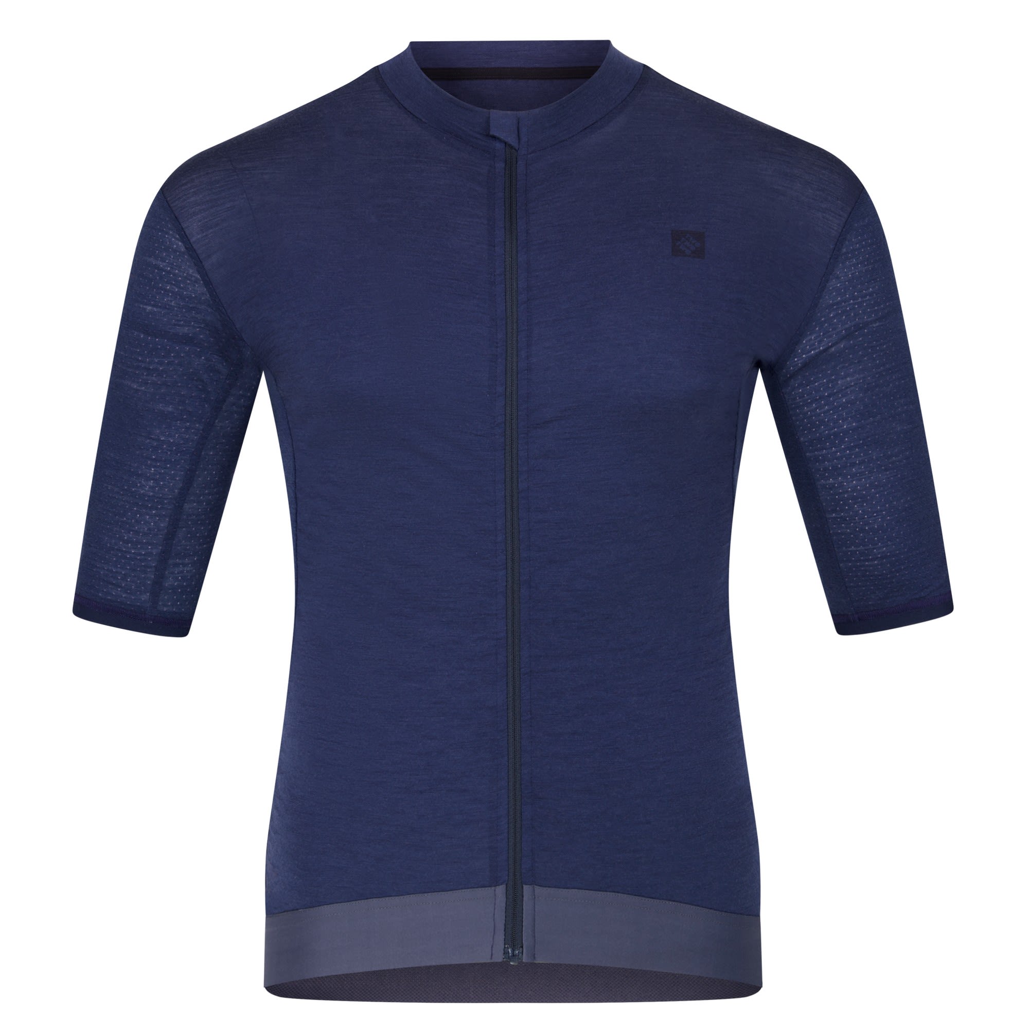 Triple2 Velozip SUB Blau- Male Merino Kurzarm-Shirts- Grsse S - Farbe Blue Nights