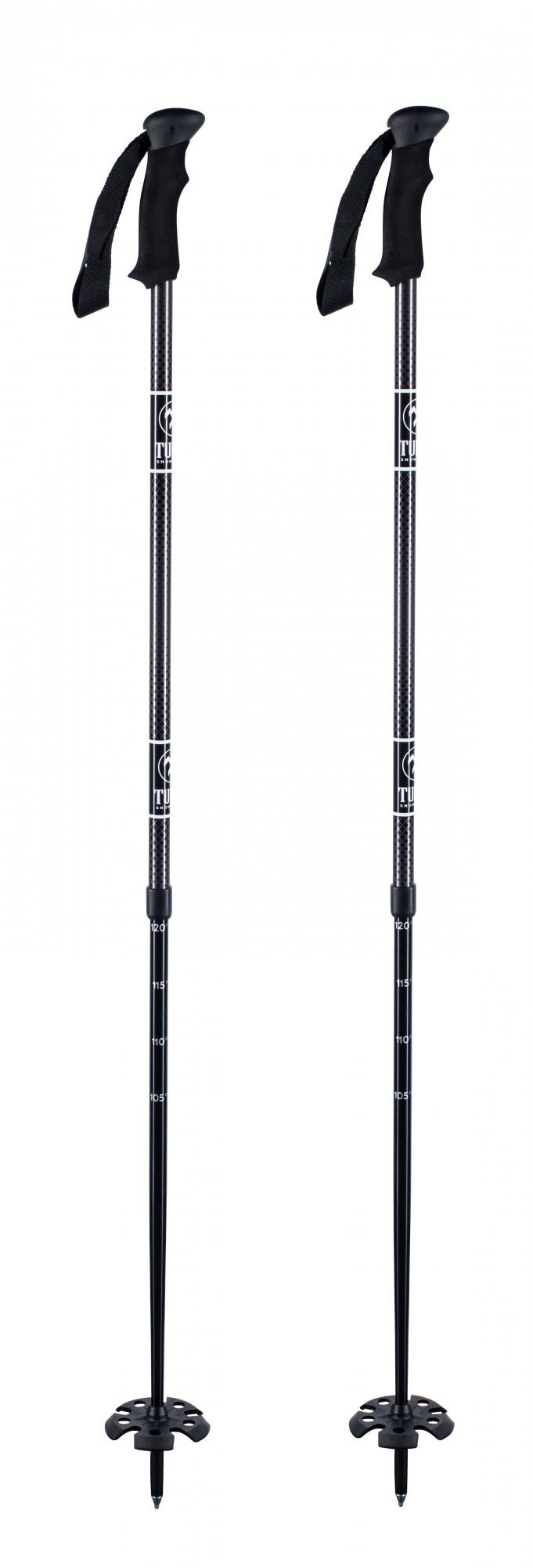 Tubbs Teleskopstock (Vorgngermodell) Schwarz- Ski- und Tourenstcke- Grsse 105 - 125 cm - Farbe Schwarz