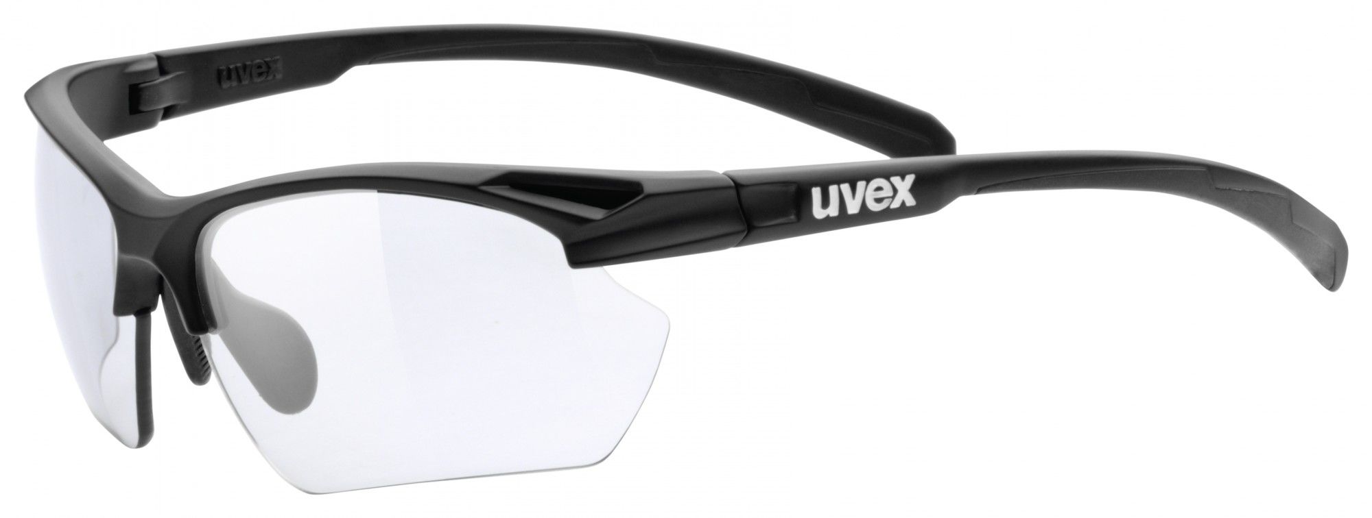 Uvex Sportstyle 802 Small Vario Schwarz- Sportbrillen- Grsse One Size - Farbe Black Mat - Variomatic Smoke (S1-3)