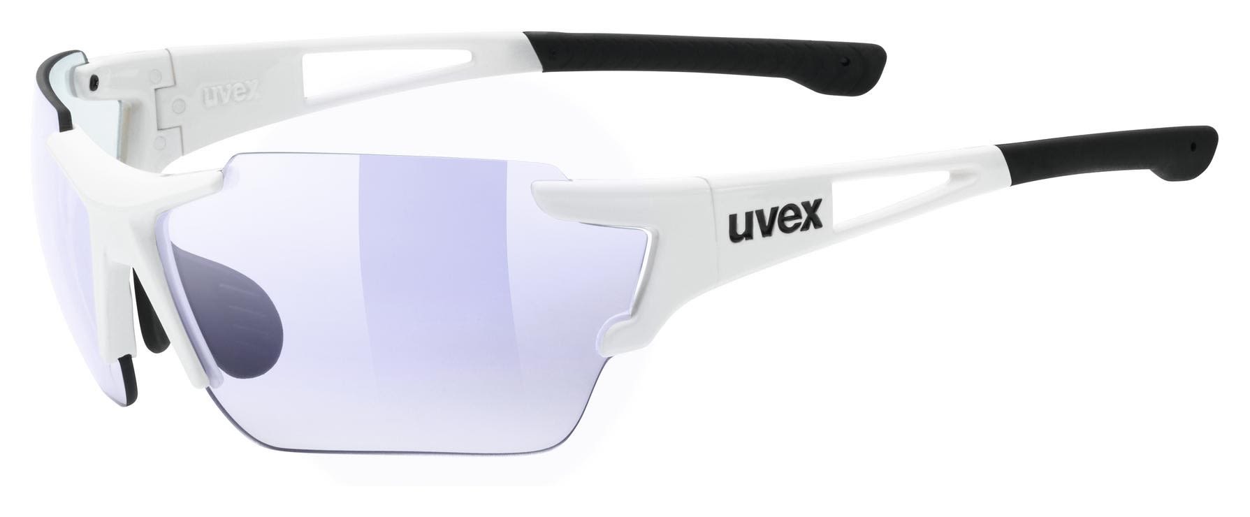 Uvex Sportstyle 803 Race Variomatic Weiss- Fahrradbrillen- Grsse One Size - Farbe White - Variomatic Litemirror Blue Cat- 1-3