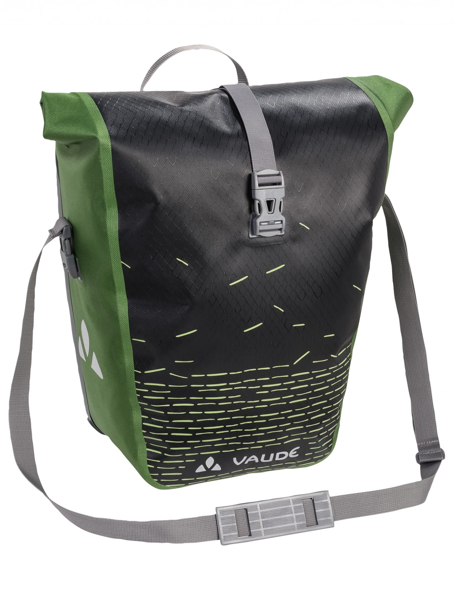 Vaude Aqua Back Print Single Grn - Schwarz- Fahrradtaschen- Grsse 24l - Farbe Black - Green unter Vaude