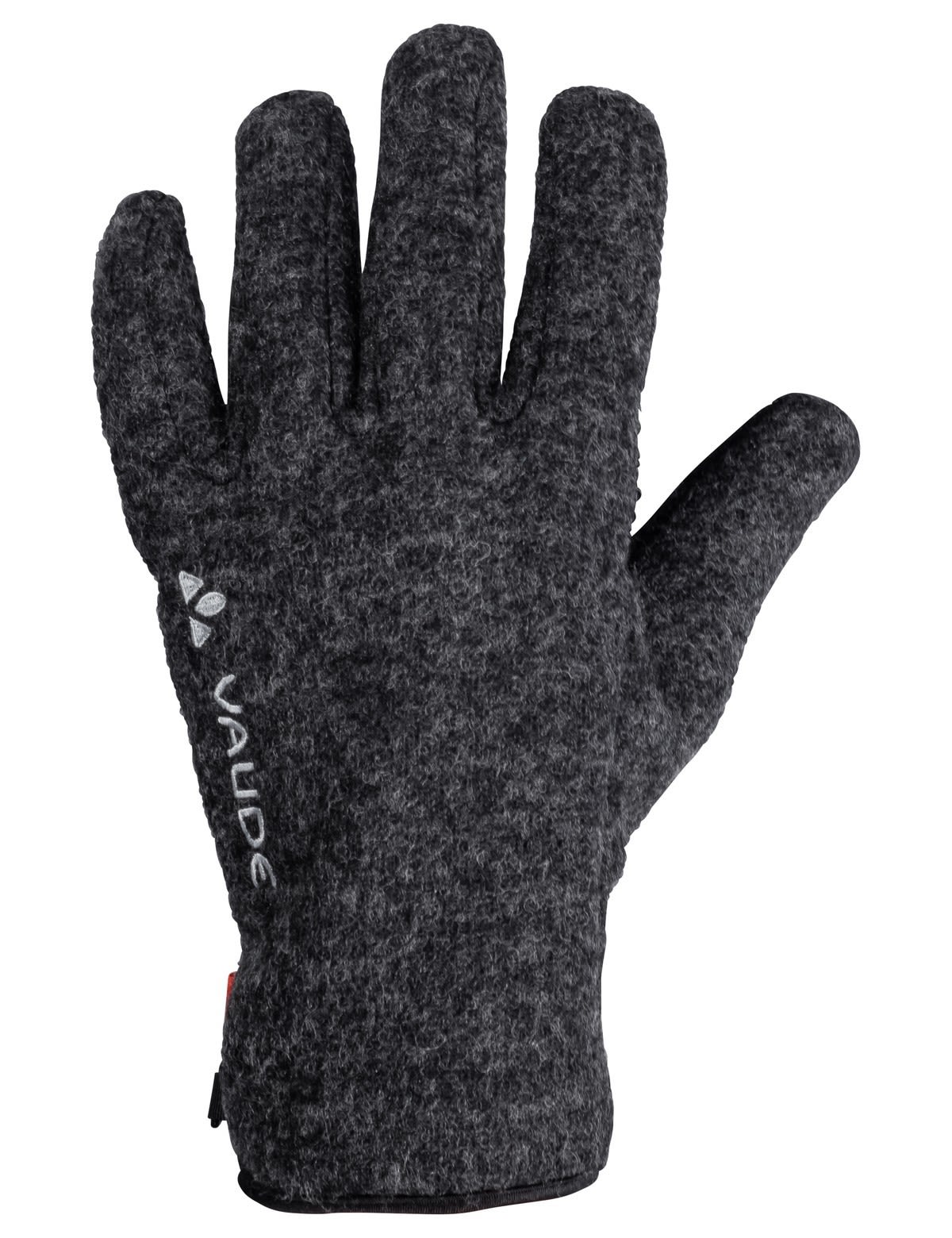 Vaude Rhonen Gloves IV Schwarz- Merino Fingerhandschuhe- Grsse 6 - Farbe Phantom Black