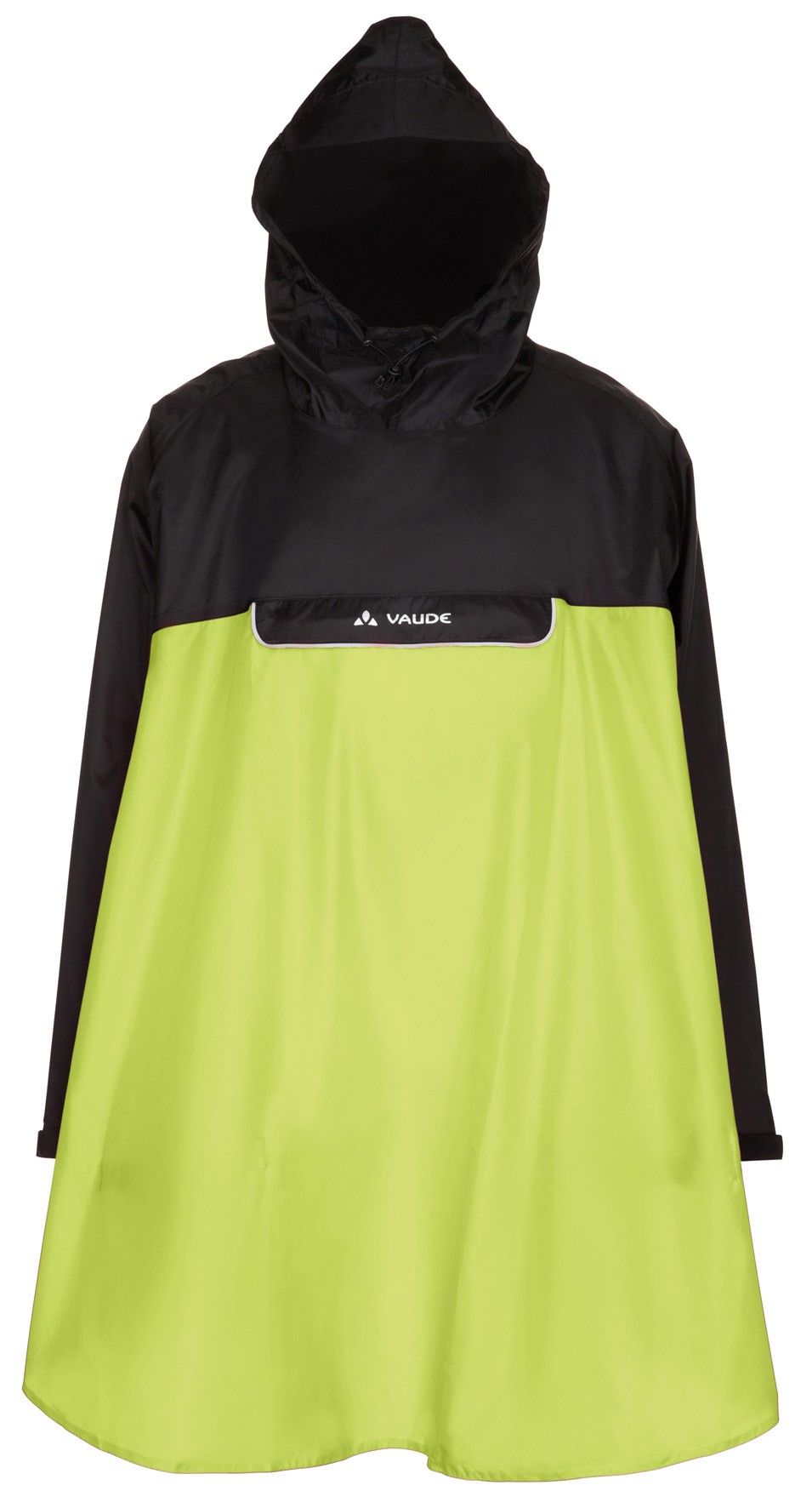 Vaude Valero Poncho Colorblock - Gelb - Schwarz- Regenjacken und Hardshells- Grsse S - Farbe Lemon
