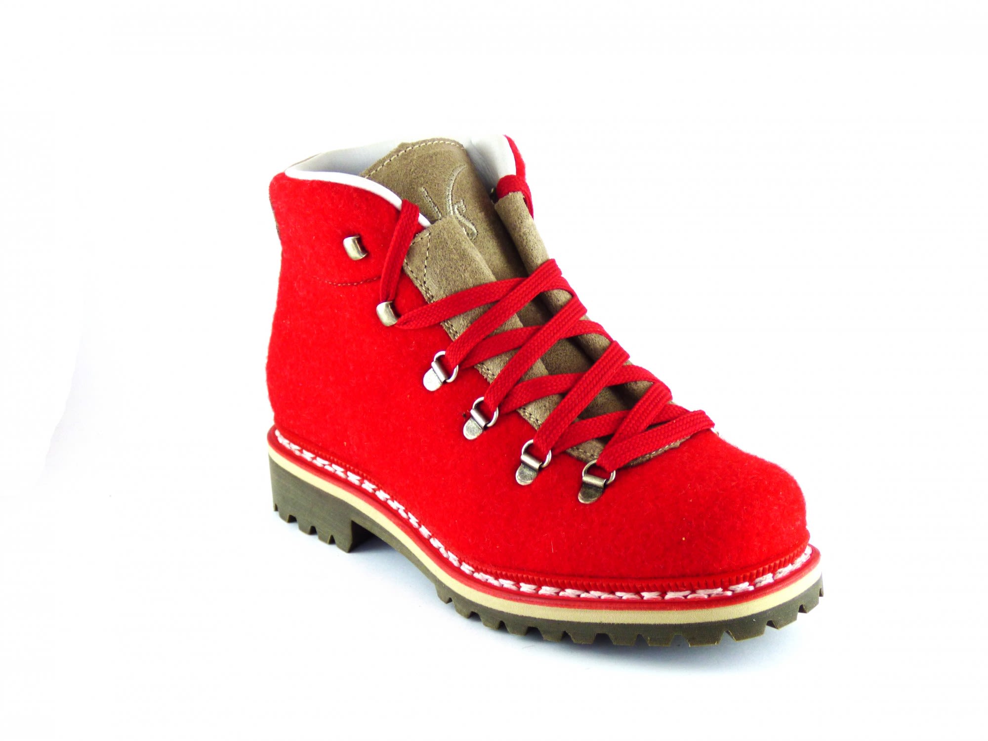 Ventesima Strada Escoma Felt Rot- Female Winterstiefel und -schuhe- Grsse EU 35-5 - Farbe Red